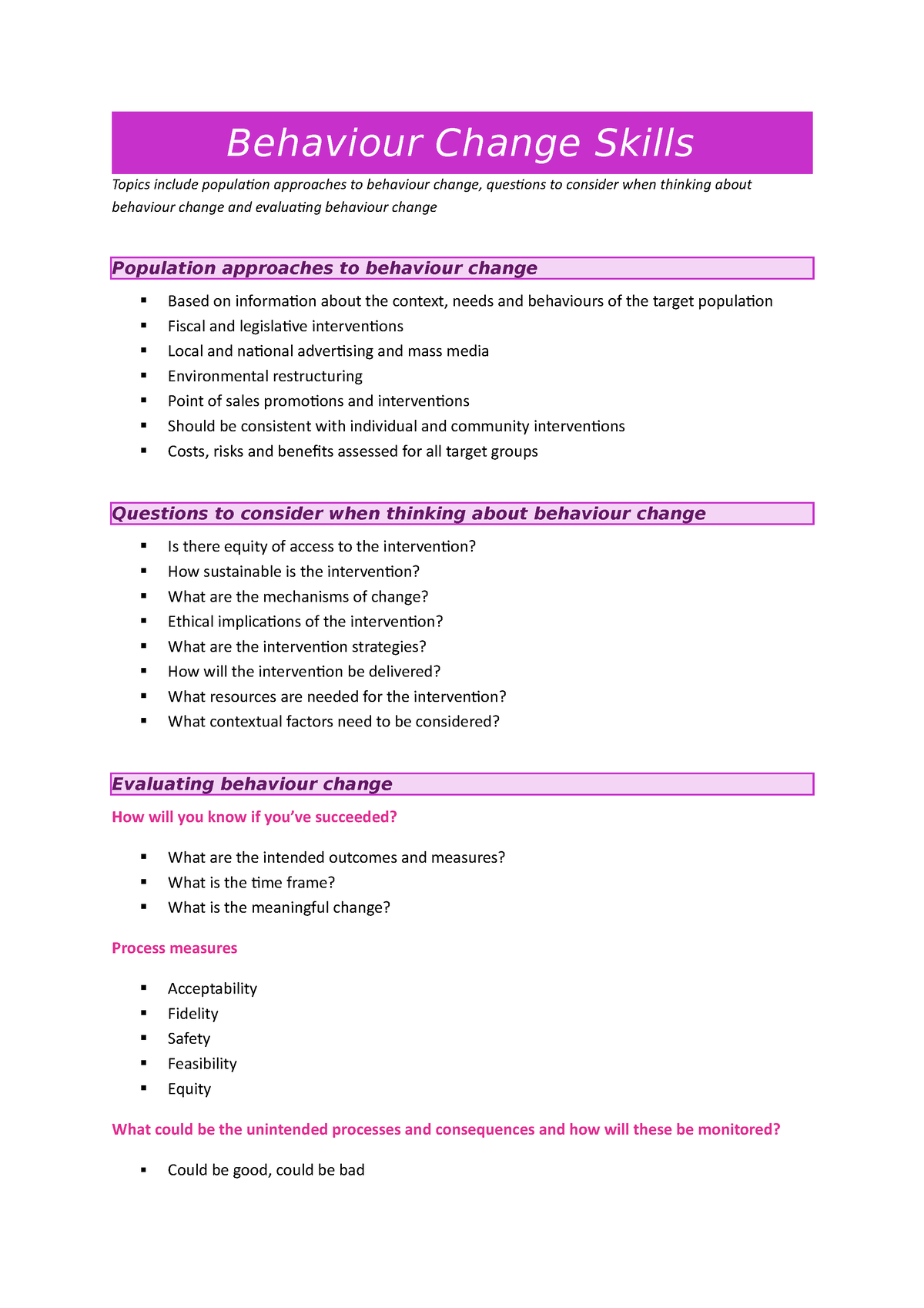 behaviour management dissertation topics