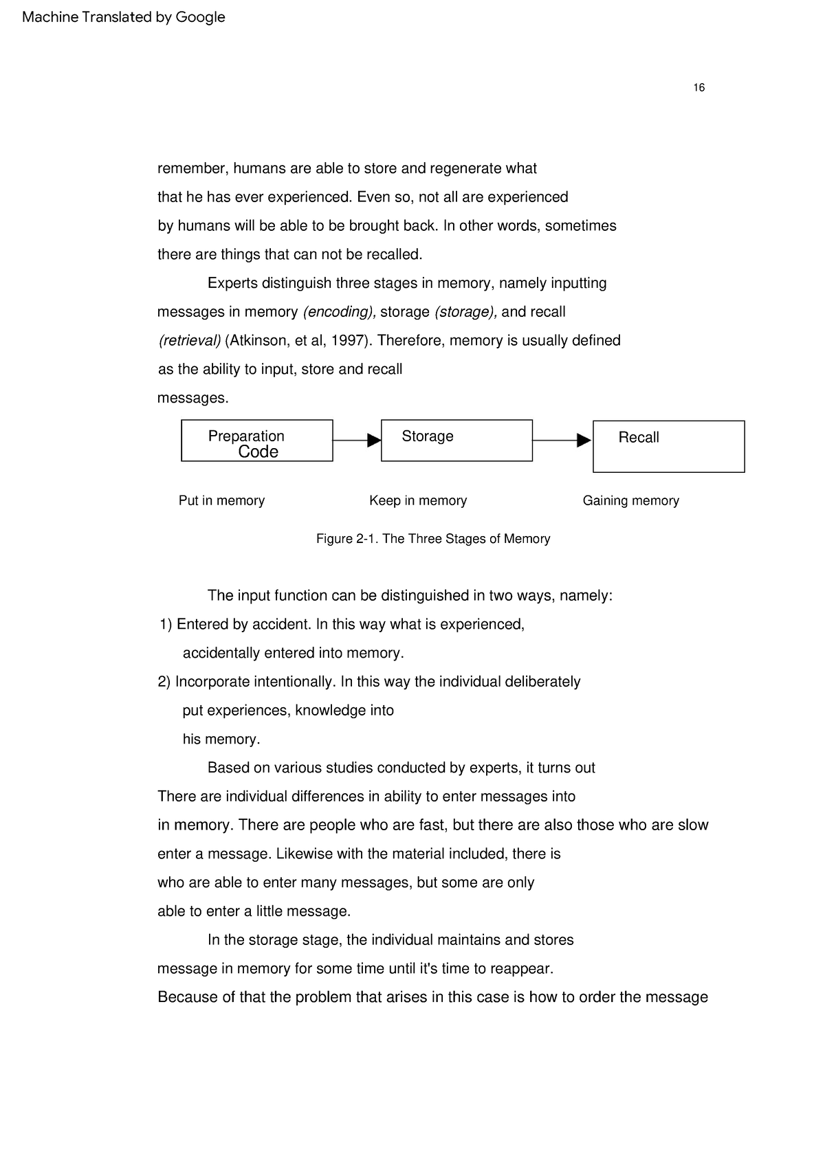 Psychology-educational materials-6 - messages in memory Keep in memory ...