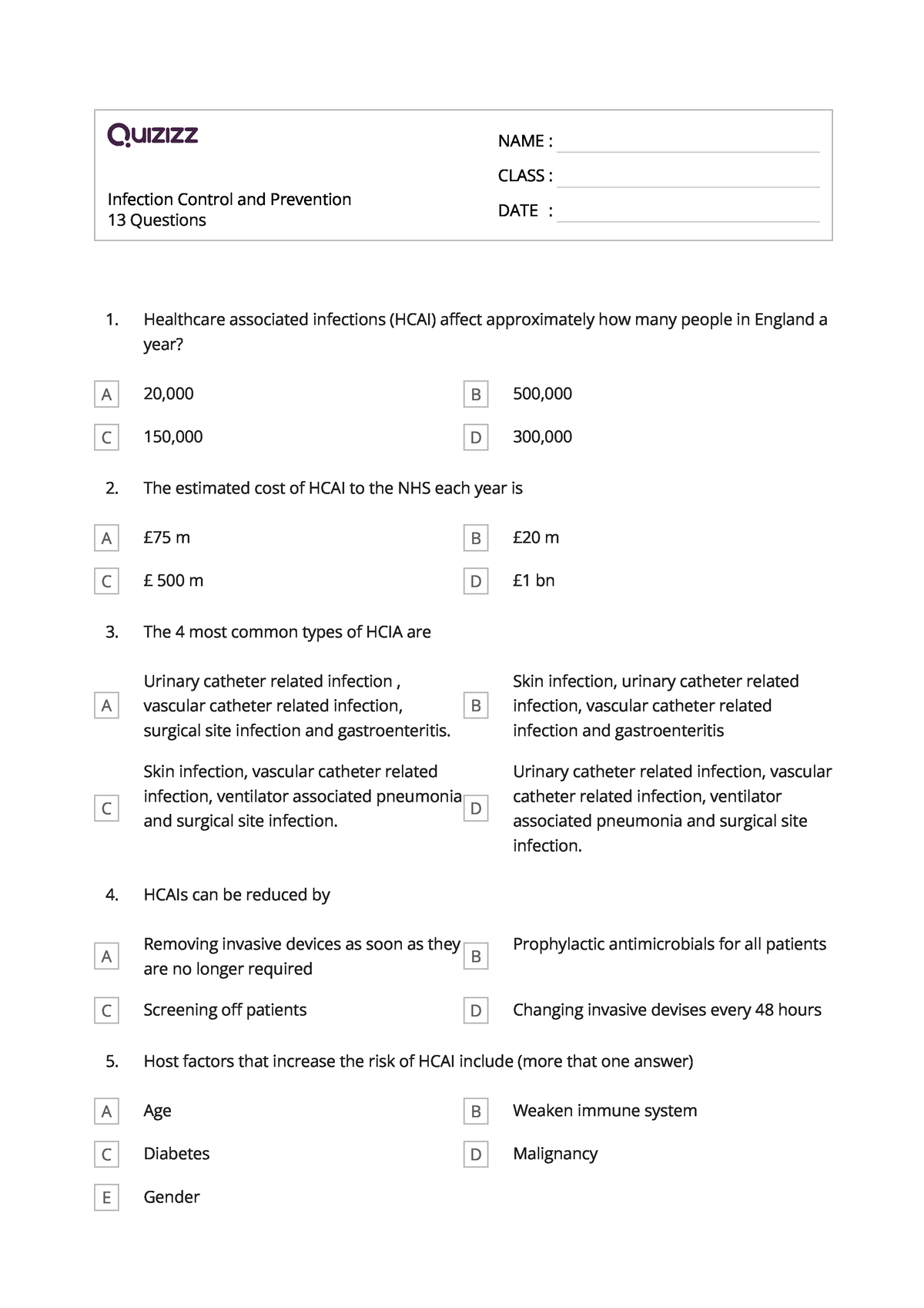 Quizz Of Infection Control And Prevention Infection Control And   Thumb 1200 1697 