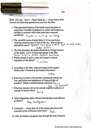 Biol 130 Genetics Problems Worksheet - BIOL 130 - Studocu