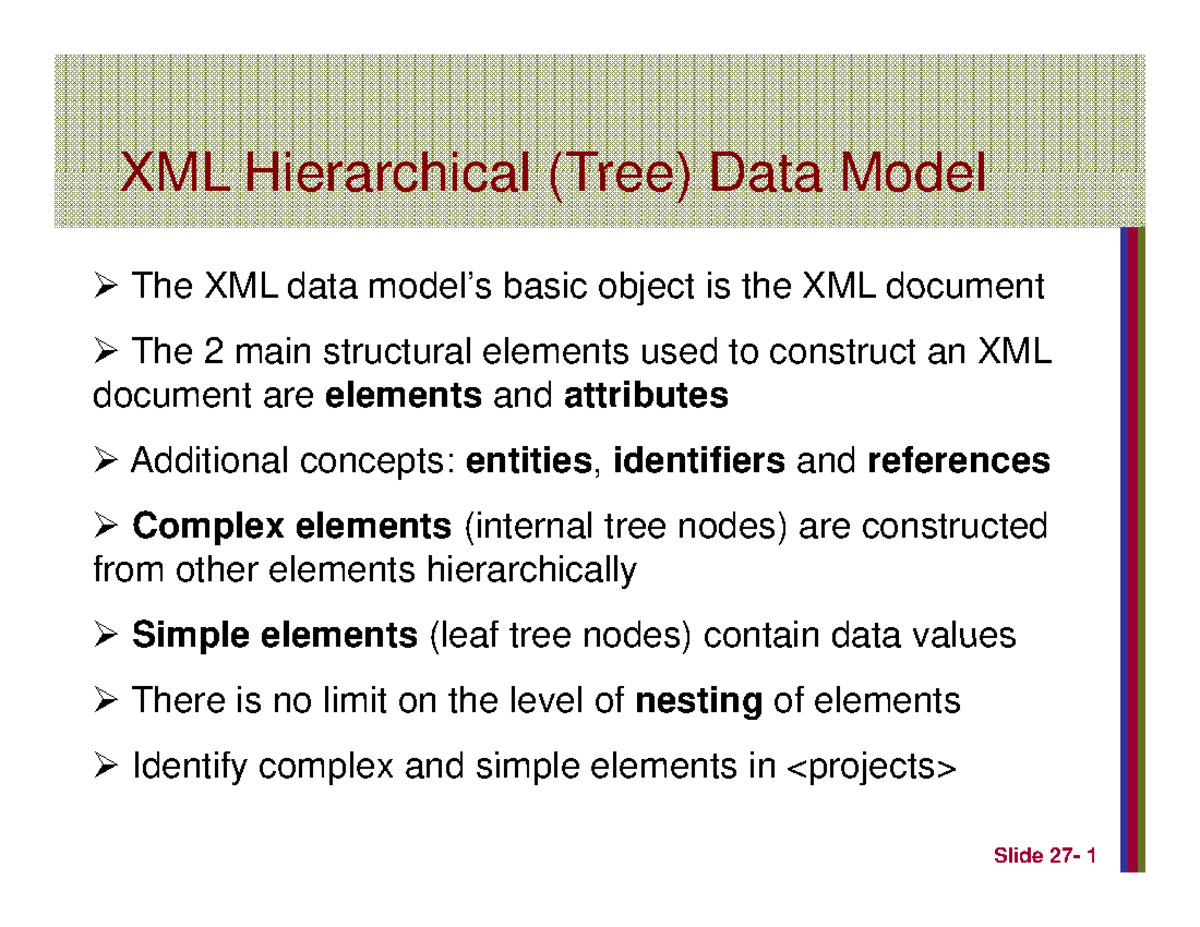 xml-schema-xml-database-xml-hierarchical-tree-data-modelxml