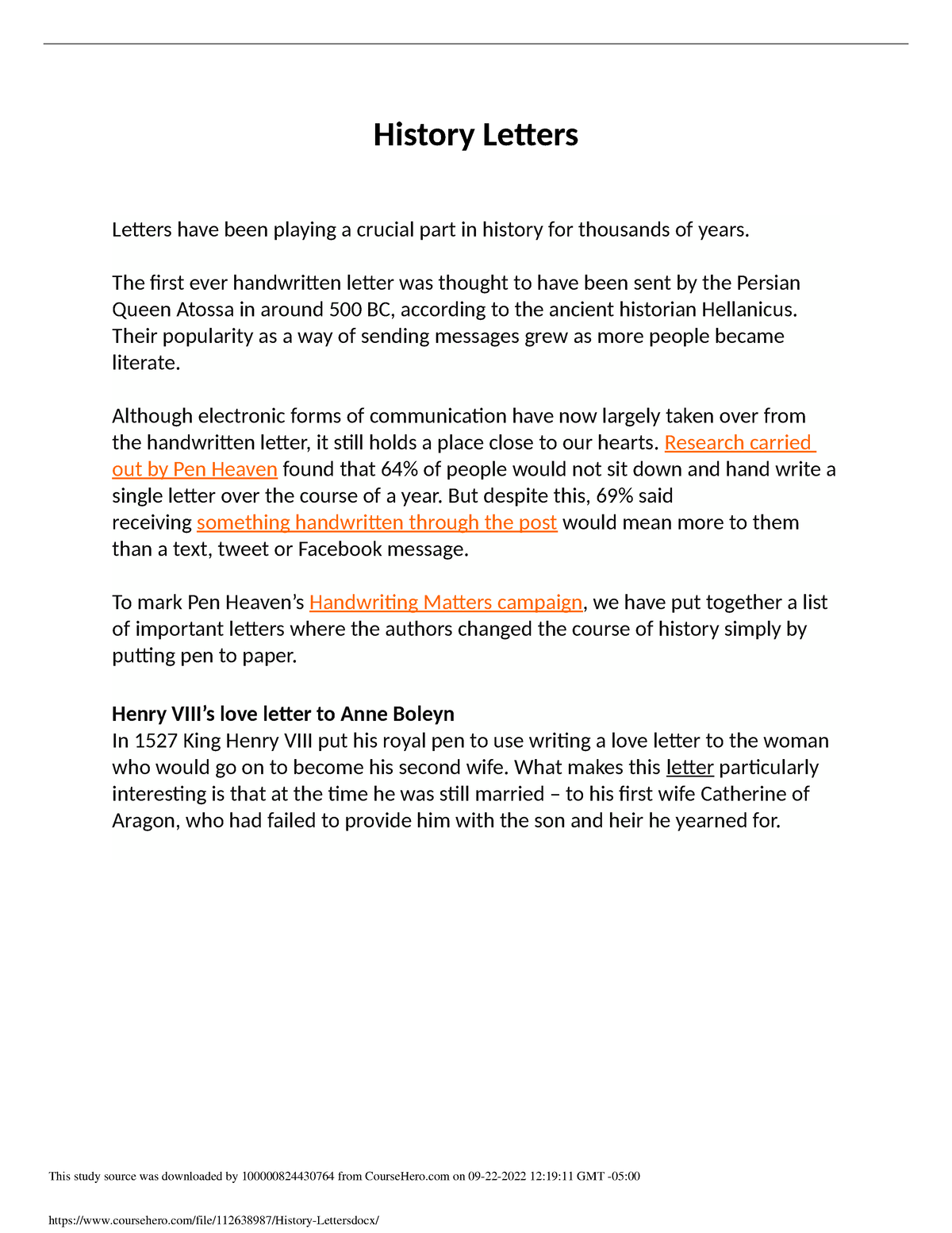 History Letters - reviewer - History Letters Letters have been playing ...