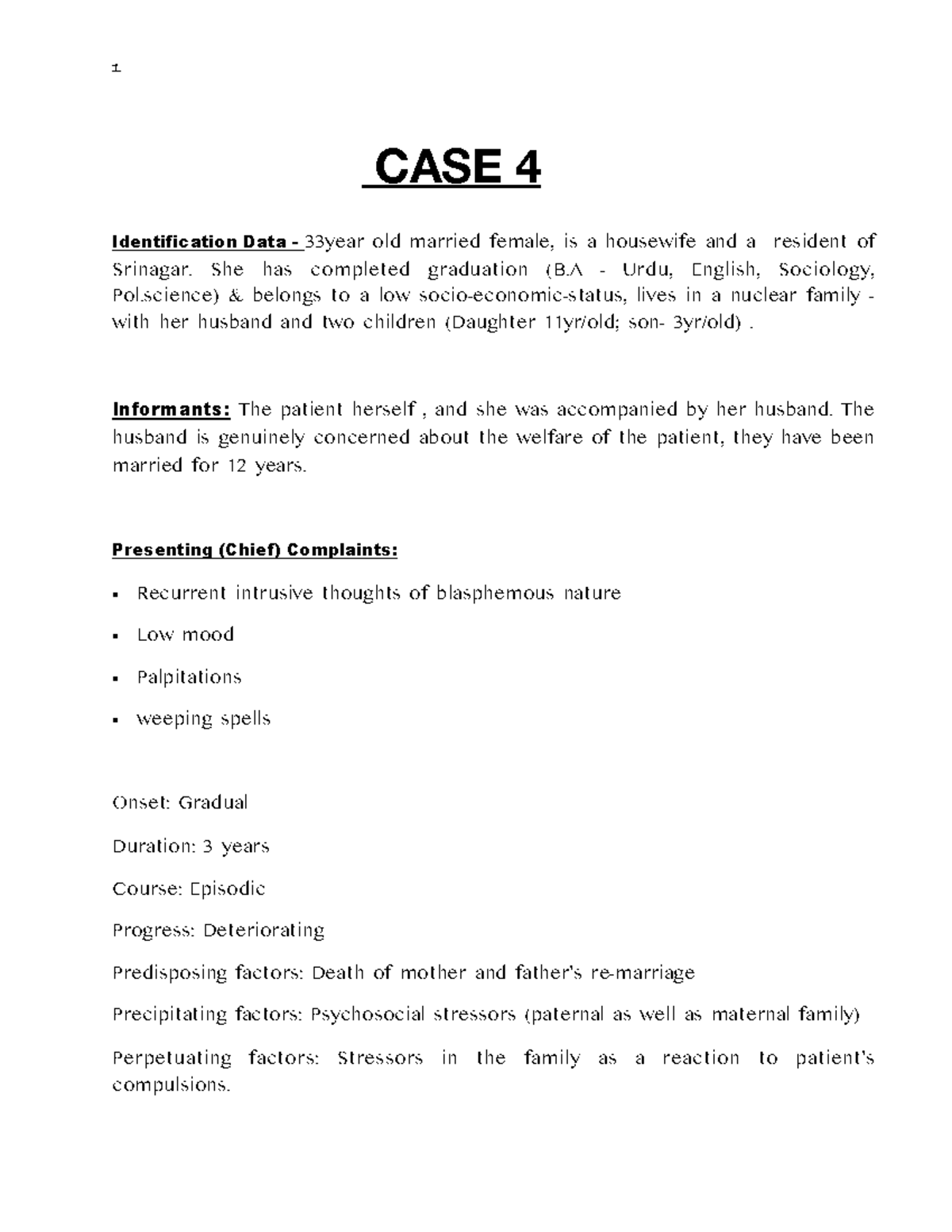 Case 4 - Case 4, internship MAPC15 - CASE 4 Identification Data ...