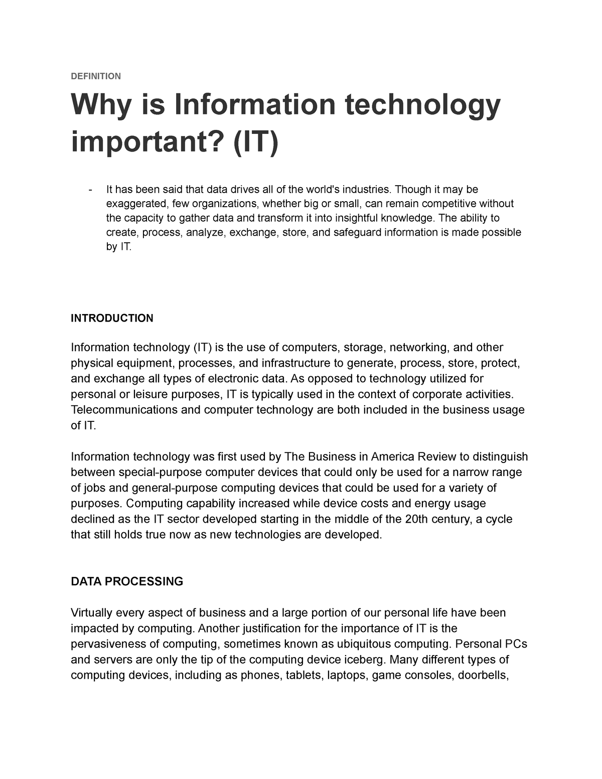 why-it-is-important-definition-why-is-information-technology