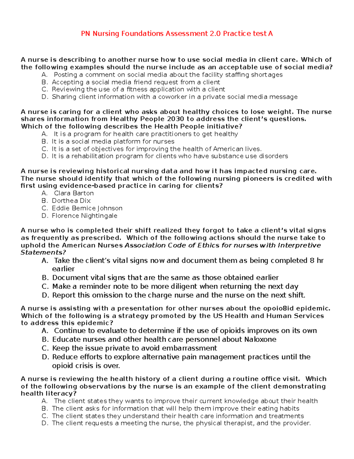 pn anxiety case study test