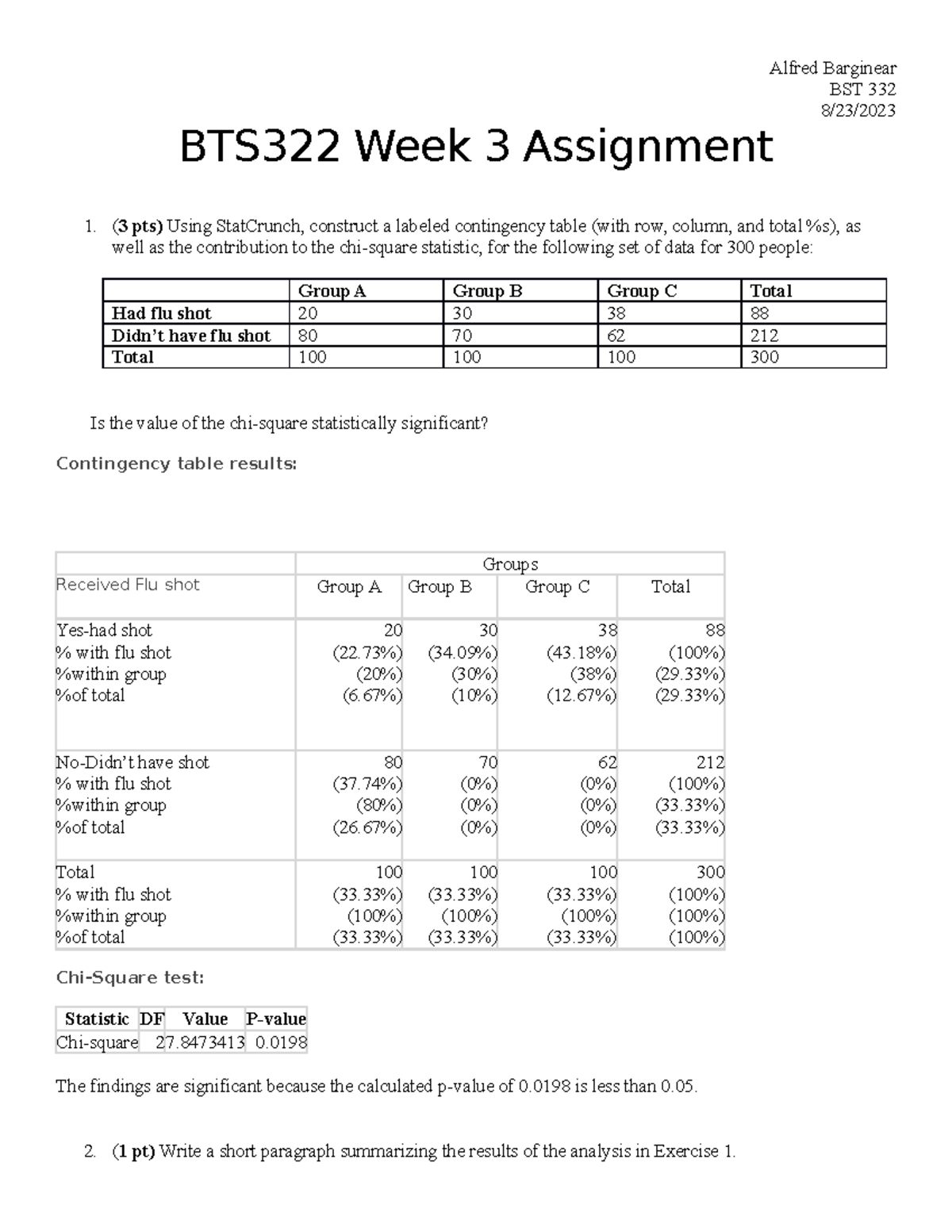 Week3Assignment-1 - Week3Assignment-1 - BST 332 8/23/ BTS322 Week 3 ...