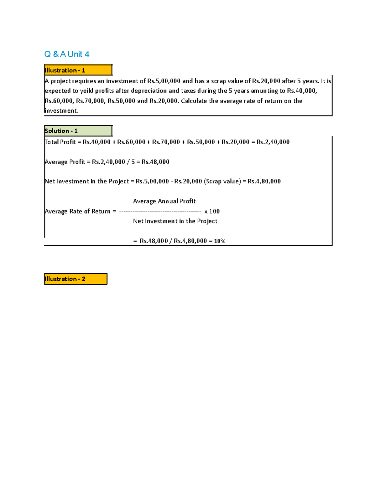 CF Unit 4 QA - Question answer samples of unit 4 for practice for 2nd ...