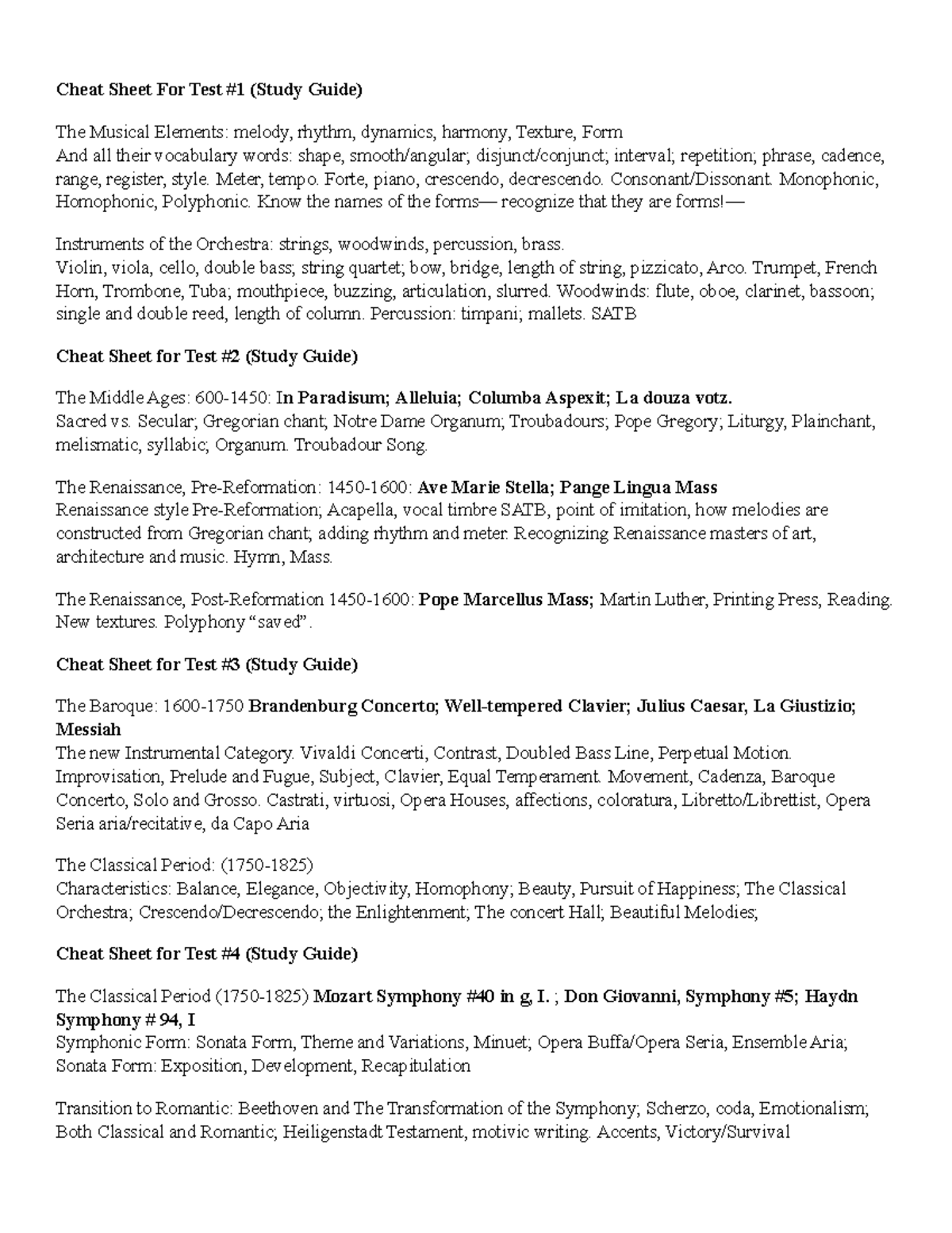 Study+Guide+Spring+23+PDF - Cheat Sheet For Test #1 (Study Guide) The ...