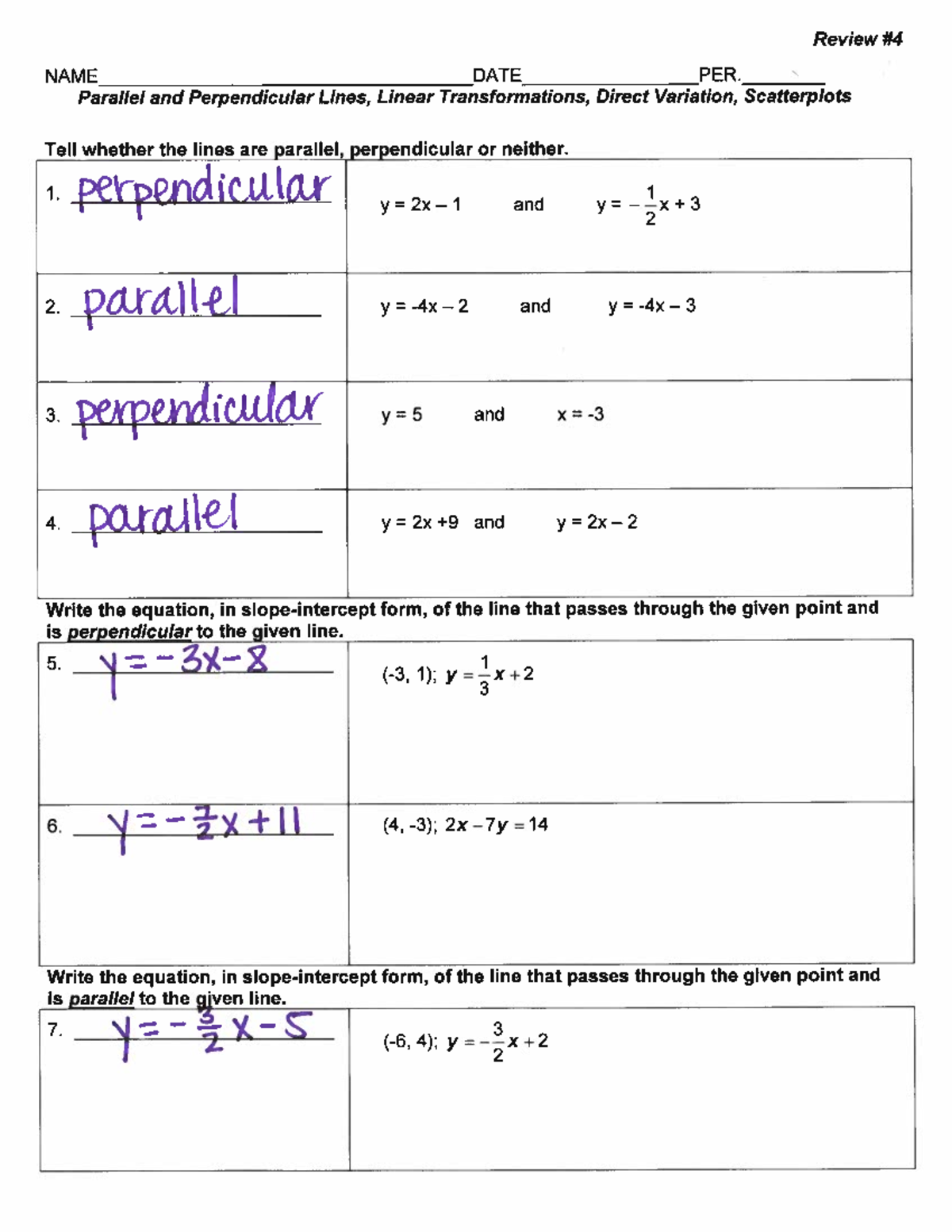 Review+%234+Key - Math answer key - Studocu