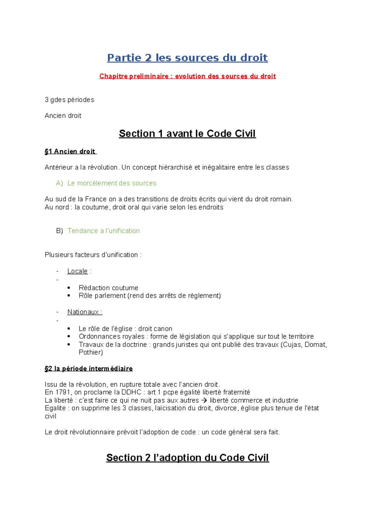 Partie 2 - S1 BEUVANT - Partie 2 les sources du droit Chapitre ...