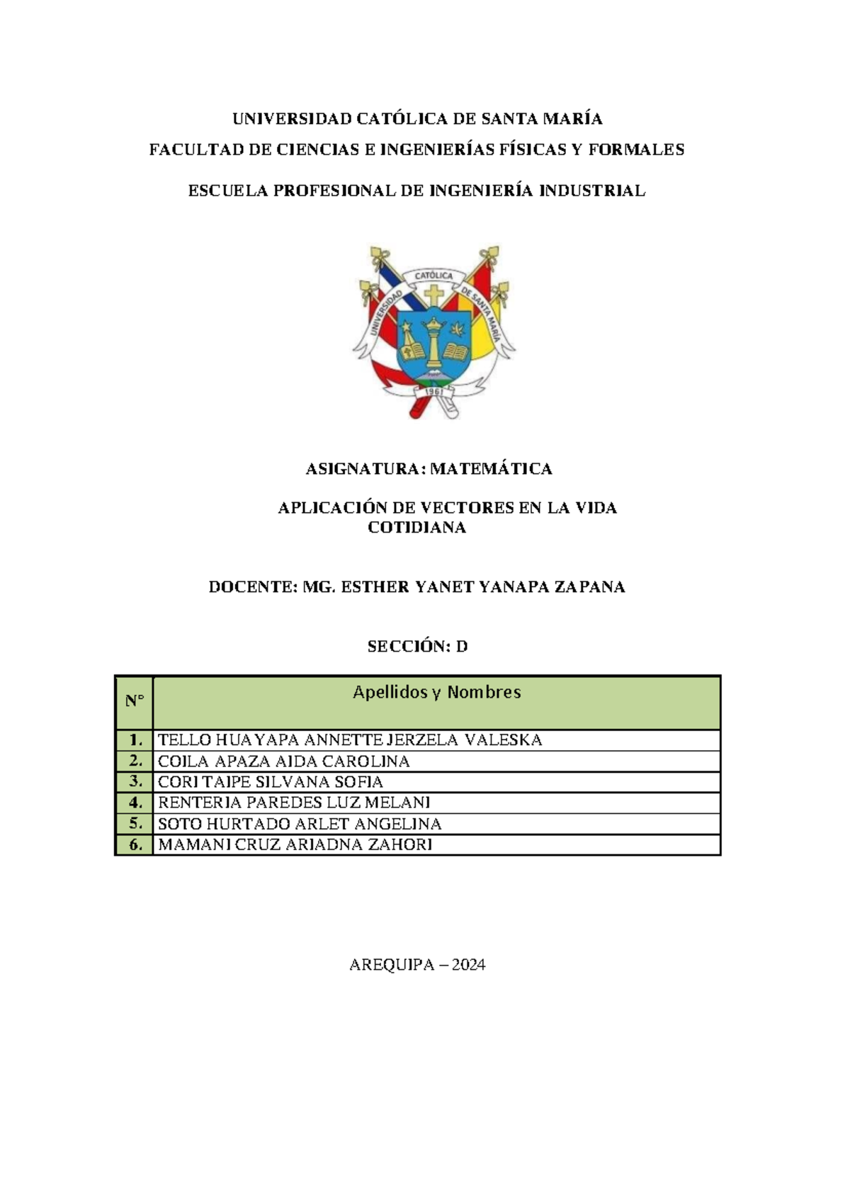 guia practica 2da fase - UNIVERSIDAD CATÓLICA DE SANTA MARÍA FACULTAD ...