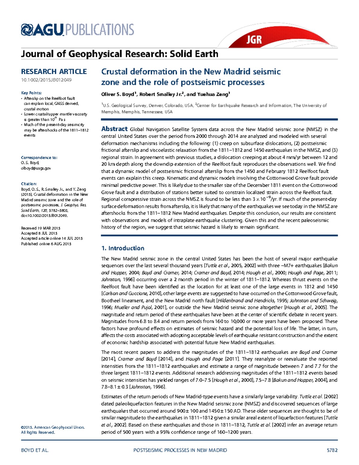 Boyd Et Al-2015-Journal Of Geophysical Research Solid Earth - Crustal ...