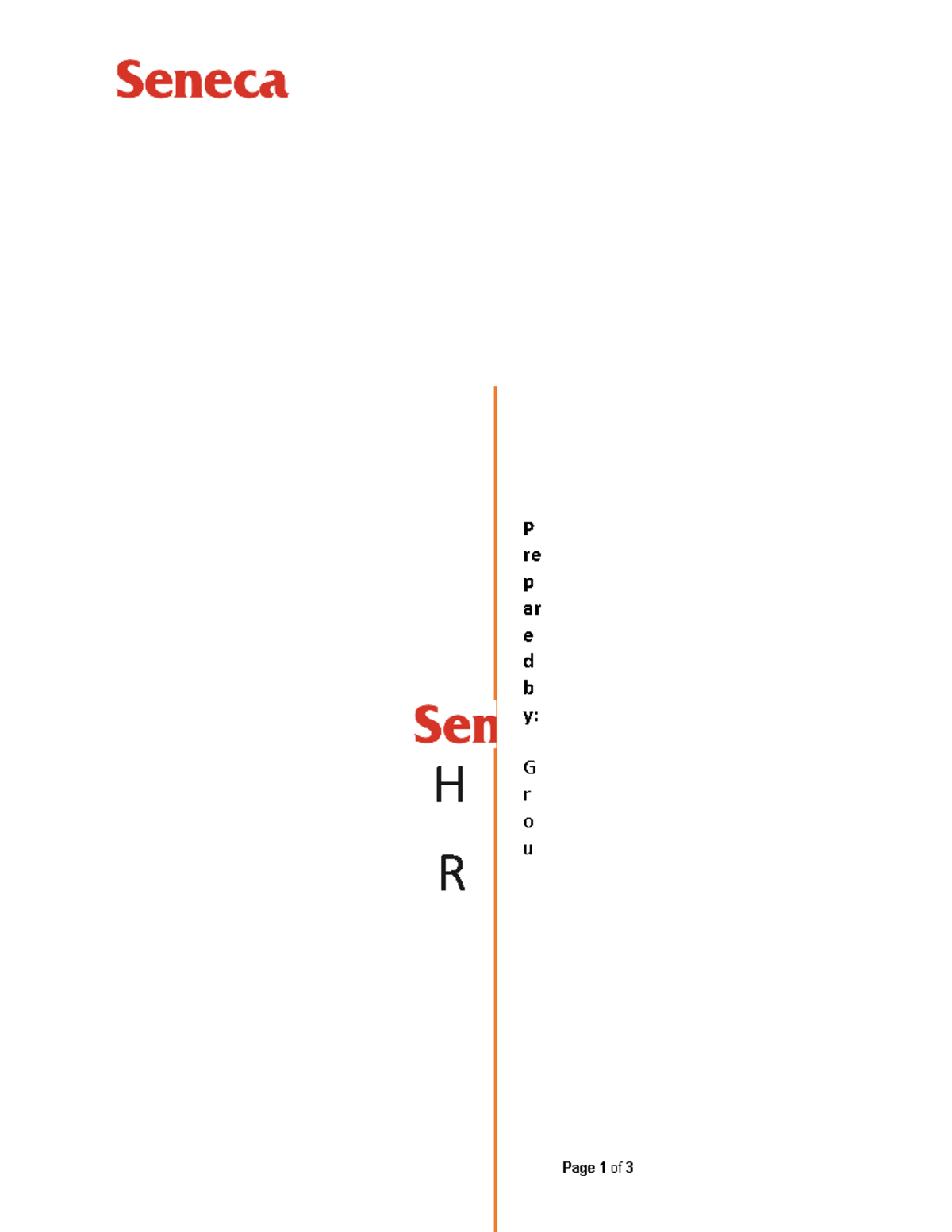 Business Report Page 1 Of 3 H R P Re P Ar E D B Y G R O U Also With The Swot There Are Also