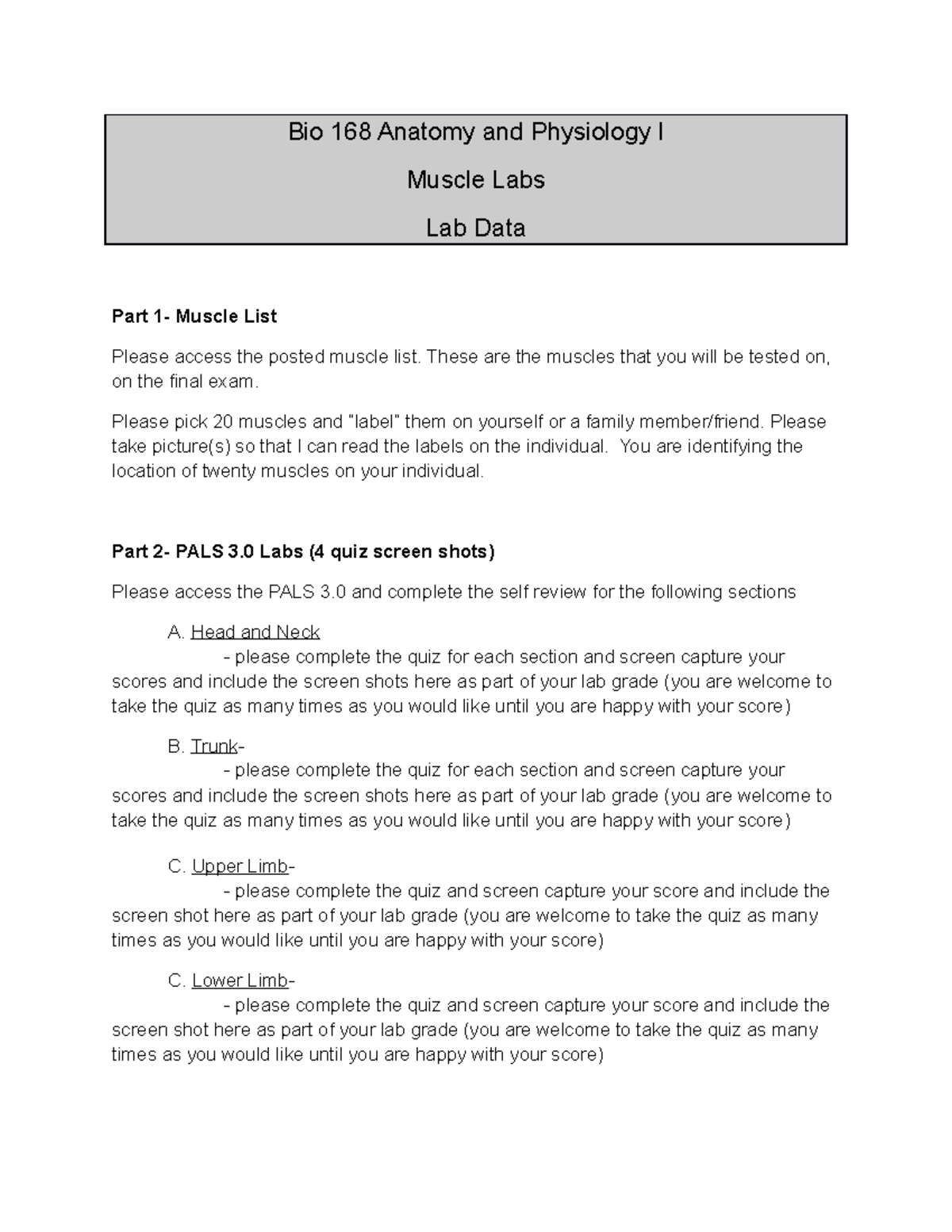 Bio 168 Muscle Lab Data Sheet F18 - Bio 168 Anatomy and Physiology I ...