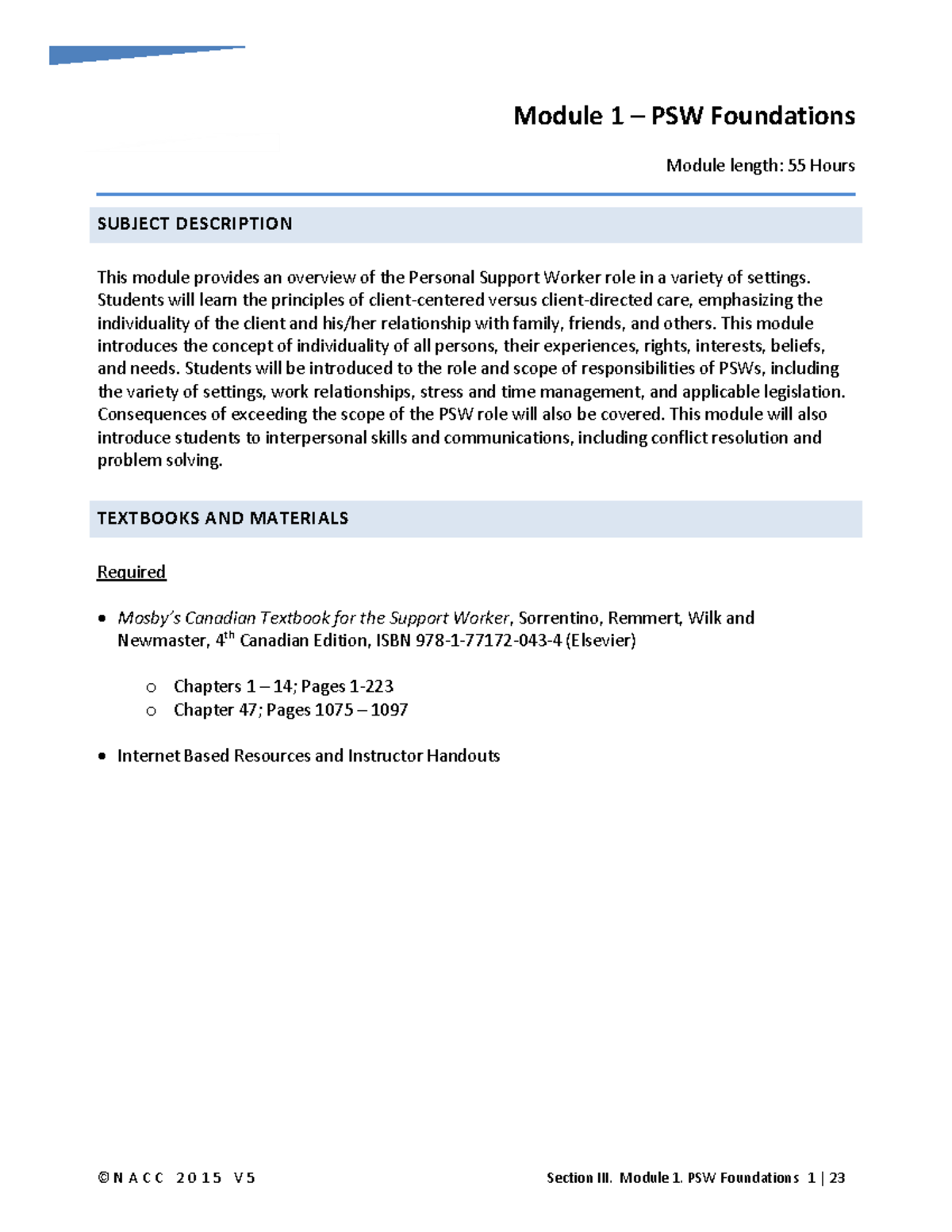 III-1 PSW Foundations - Assignment - Module 1 – PSW Foundations Module ...