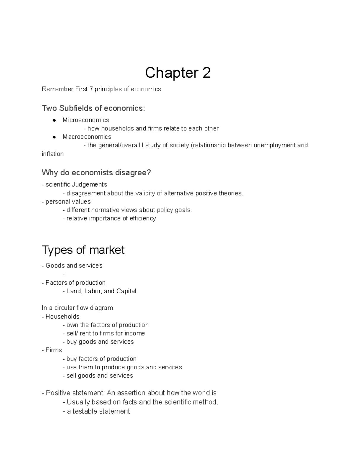 Principles Of Microeconomics 101 Notes Chapters 1-13 - ECON 101 - UW ...