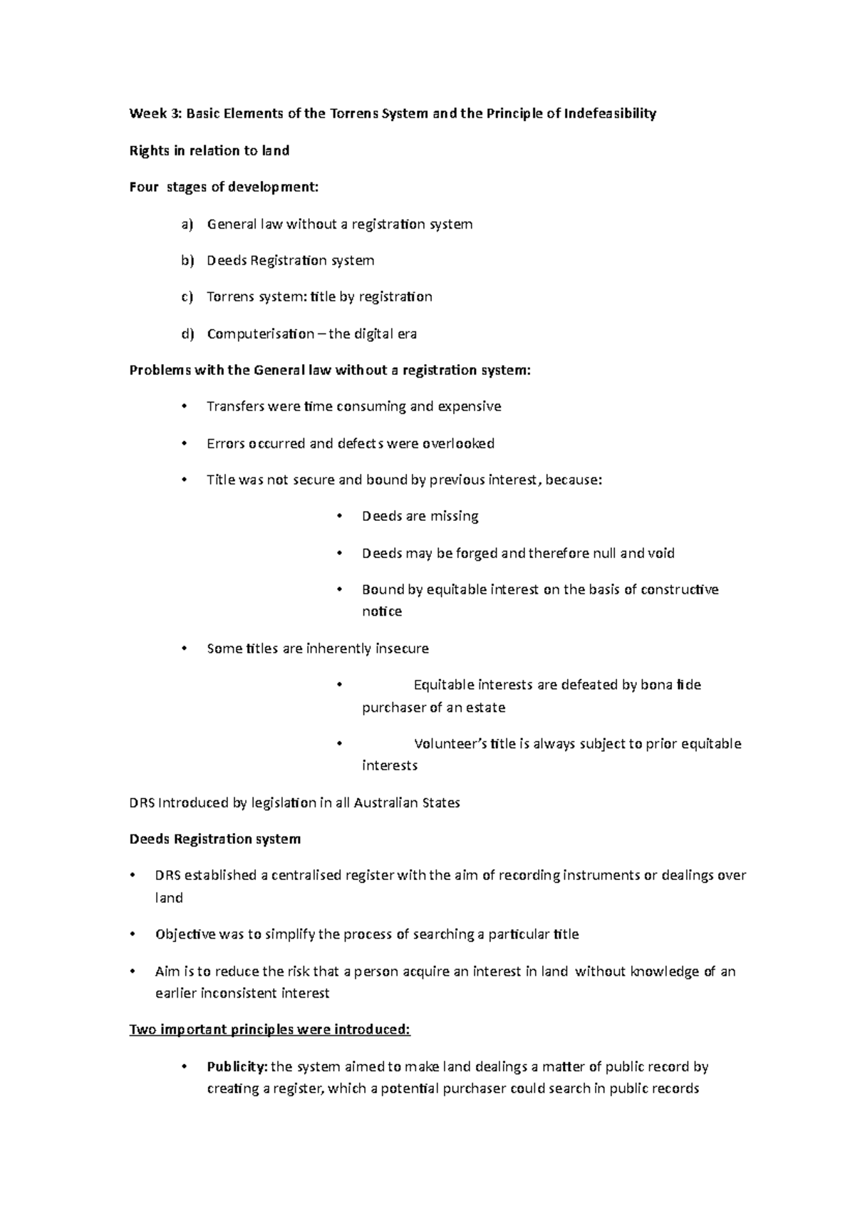 land-law-week-3-basic-elements-of-the-torrens-system-and-the-principle