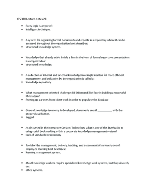 CIS 300 Lecture Notes 23 - CIS 300 Lecture Notes 23: Automation ...