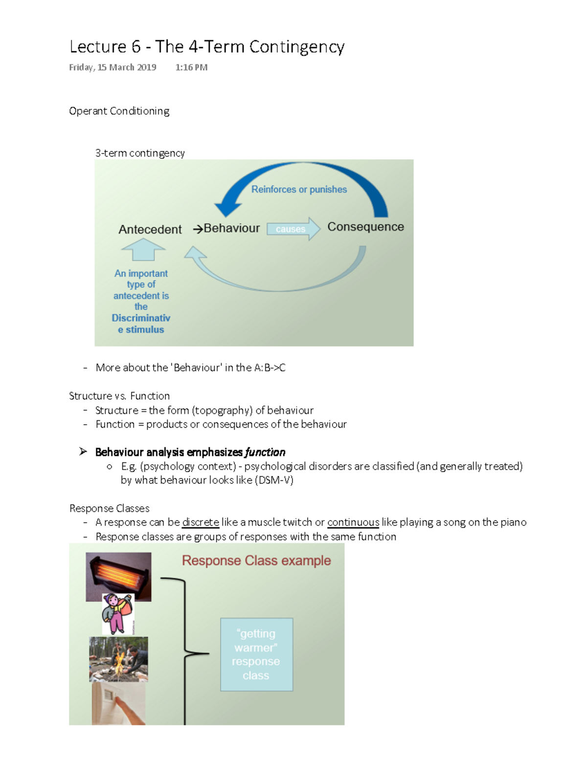The Components Of The 4-term Contingency Include PSYC332 L6 - The 4-term Contingency - Warning: TT: undefined function