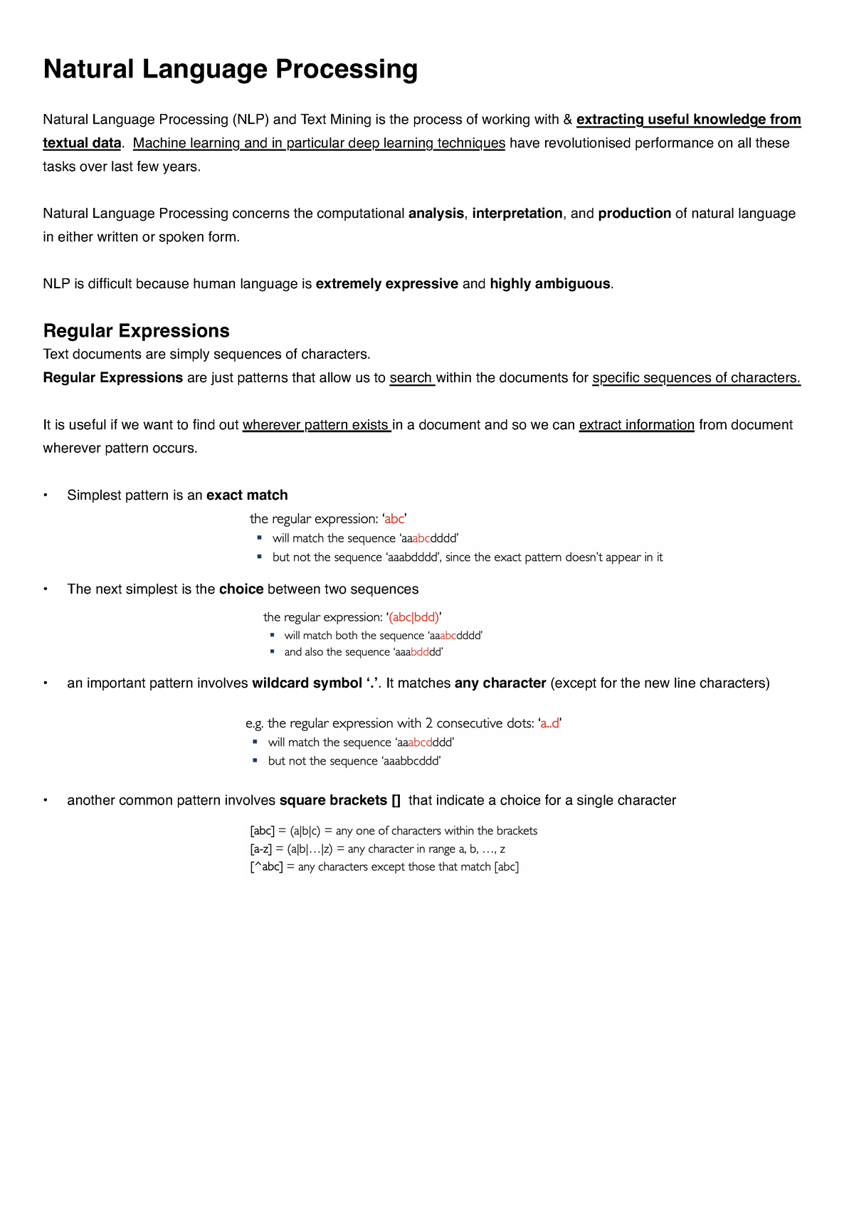 natural language processing literature review