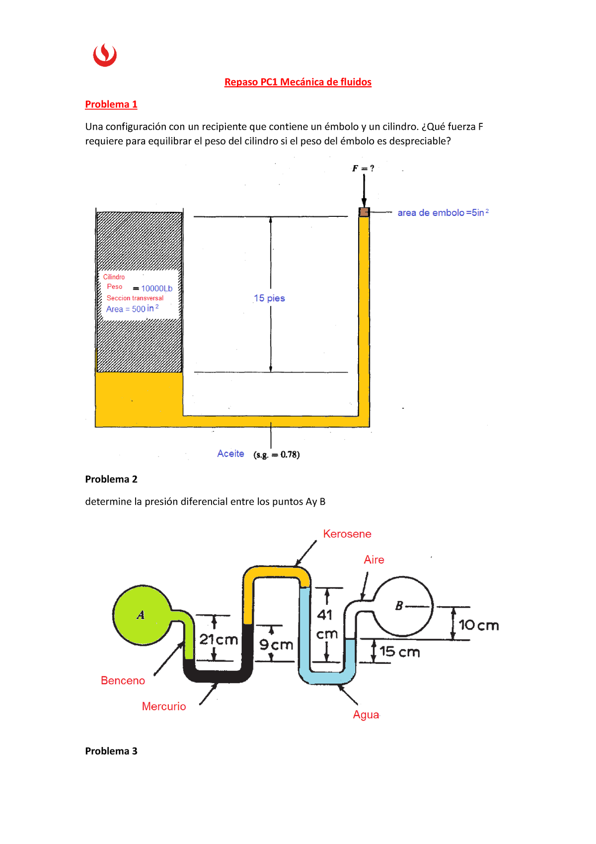 Repaso PC1 Mecánica De Fluidos - Repaso PC1 Mec·nica De Fluidos ...