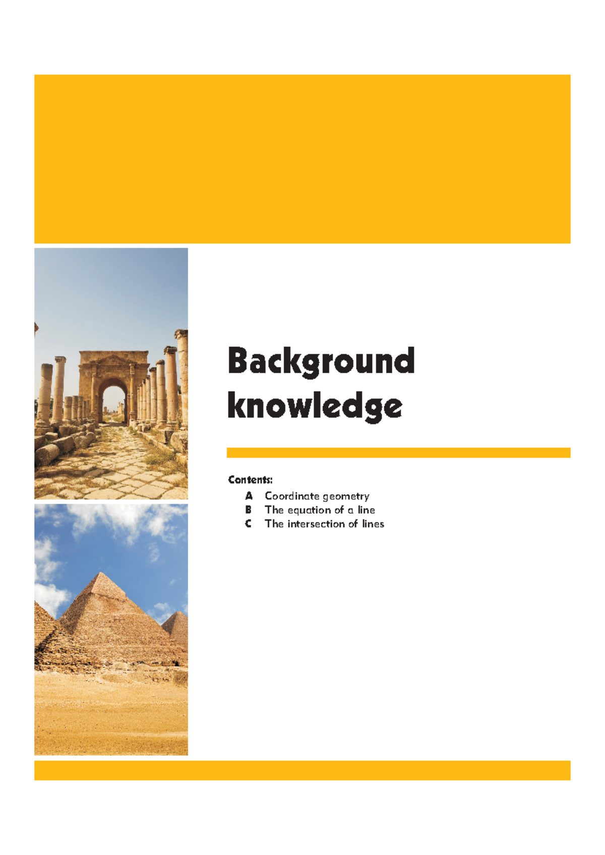 Background knowledge 1 - Background knowledge Contents: A Coordinate ...