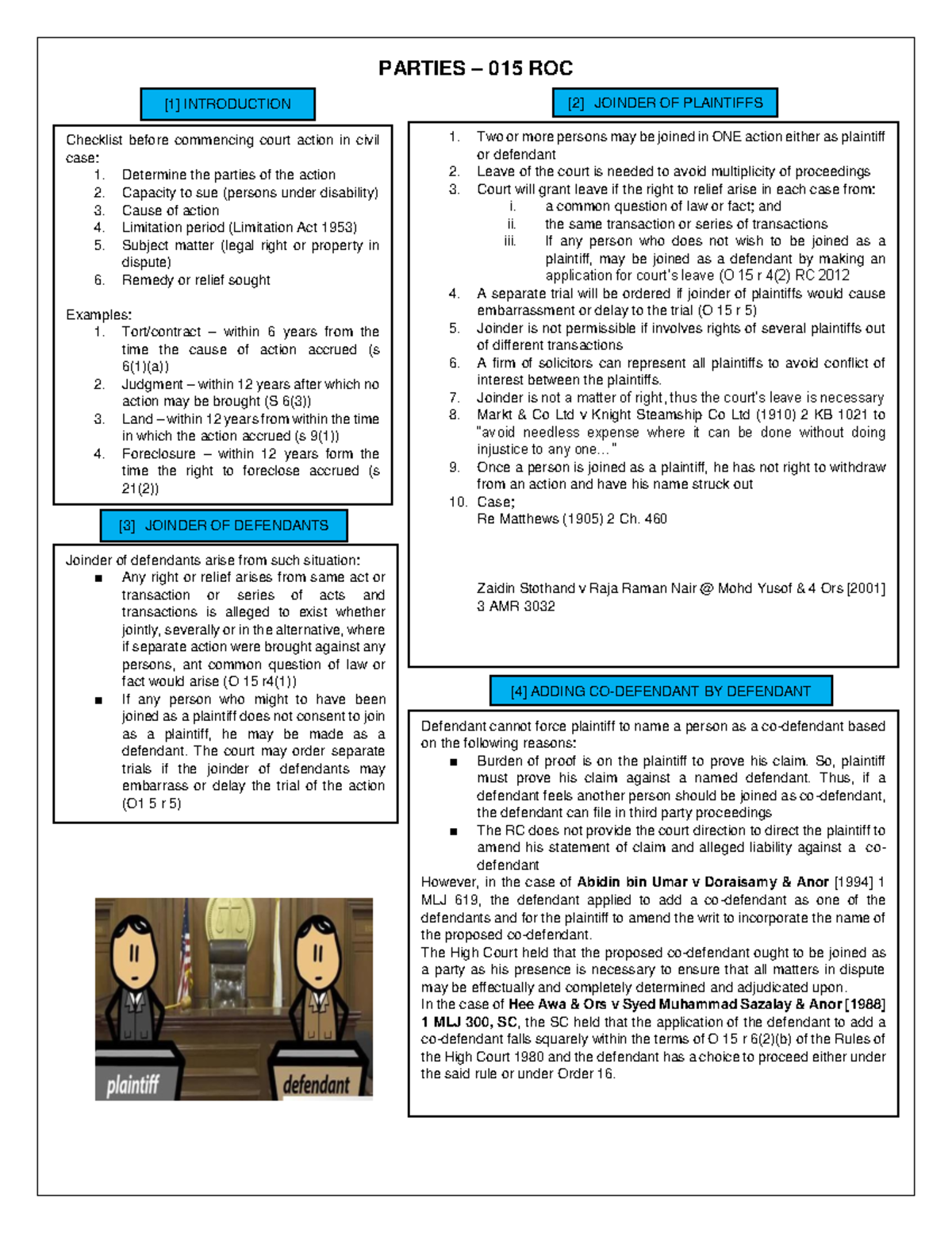 Topic 7 Pah Parties Dr Norman Civil Procedure LAW 4017 StuDocu
