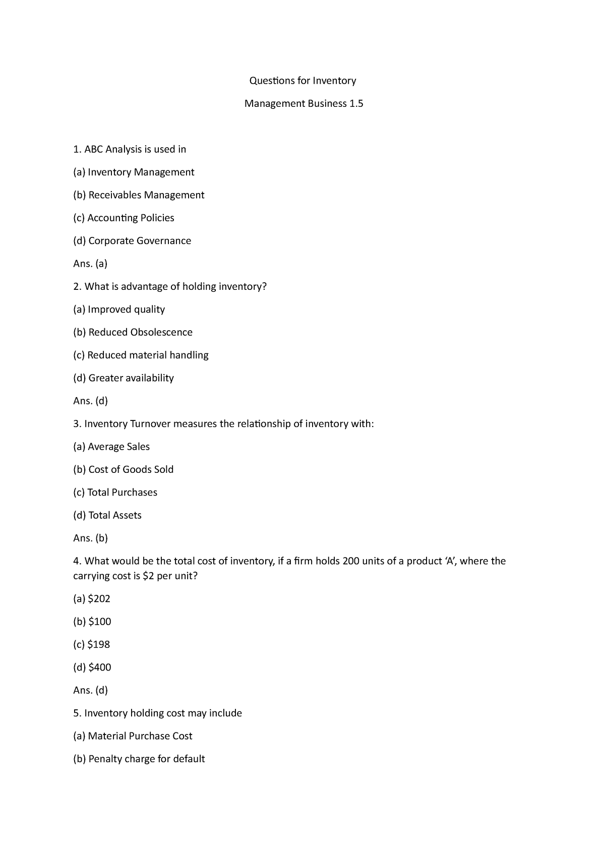 questions-for-inventory-management-business-1-5-abc-analysis-is-used