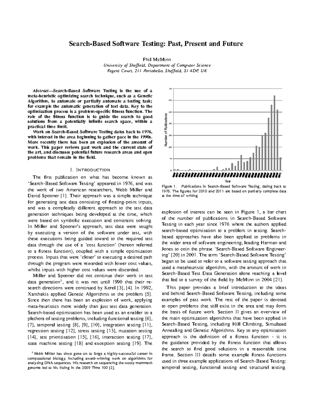 2009-Search-Based Software Testing- Past Present and Future - Search ...