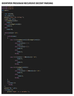CD Program 2 - Excellent notes which were provided by our faculty ...