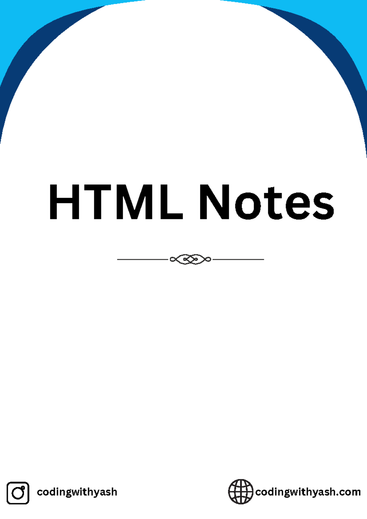 HTML Notes by aman - B.Tech CSE (2nd Year) - HTML Notes codingwithyash ...