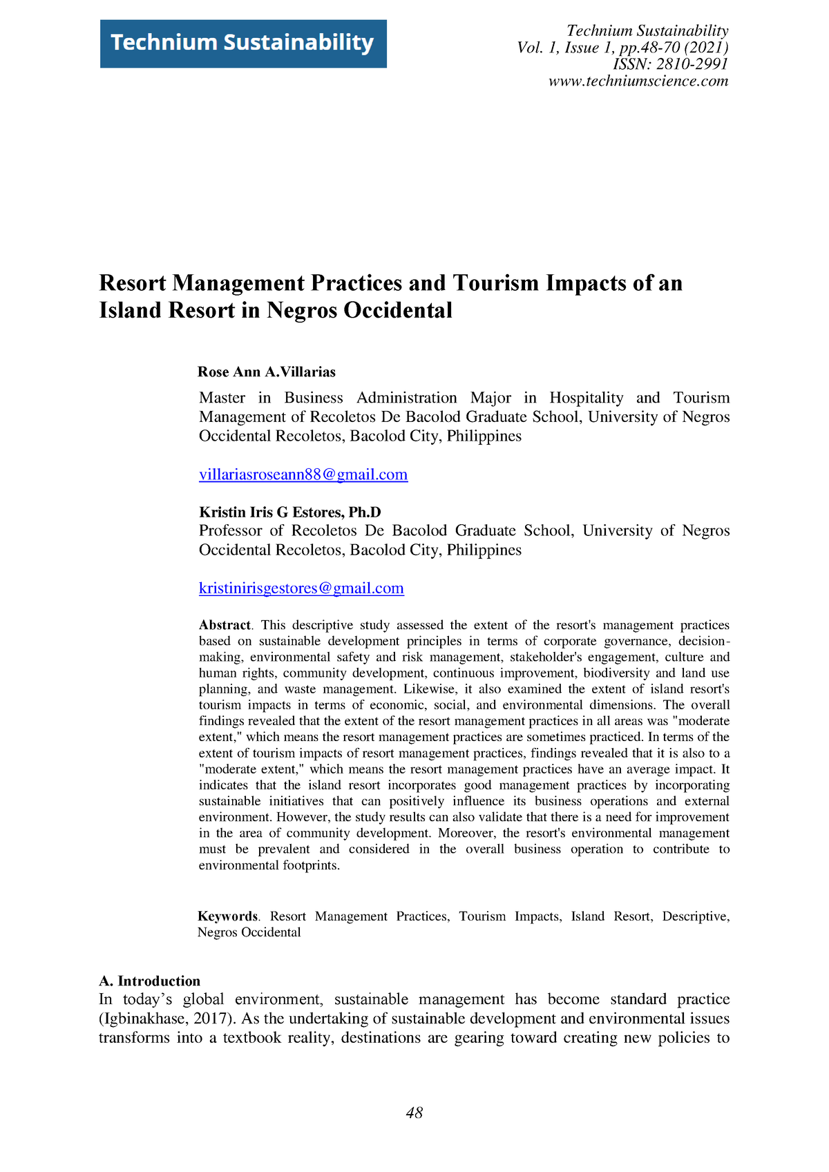 resort management system thesis pdf