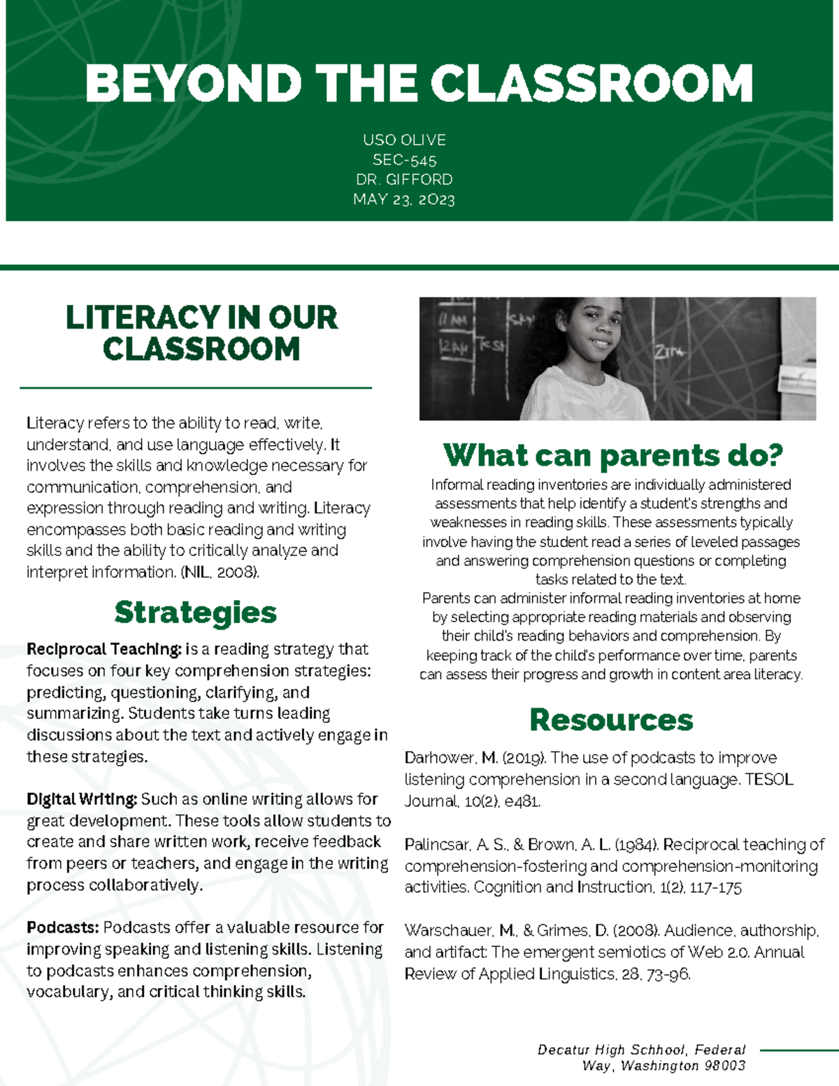 research literacy interventions