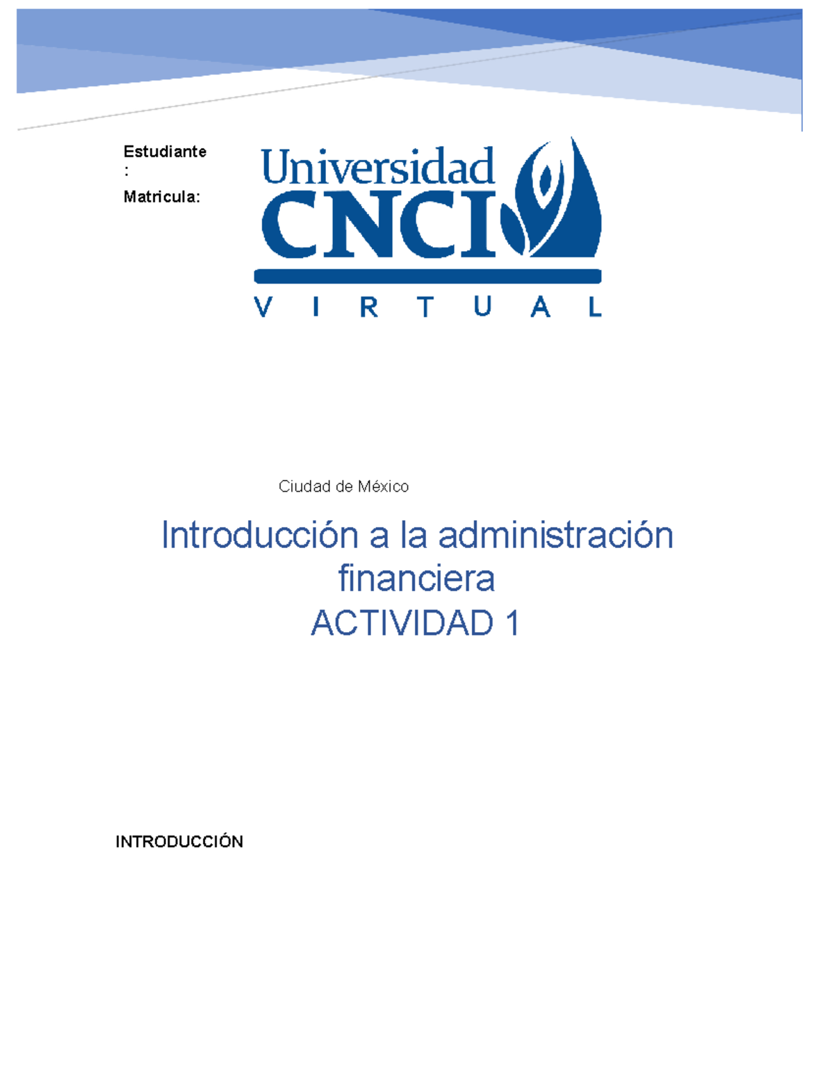 Actividad 1 Introducción A La Administración Financiera 2docx - Tutor ...