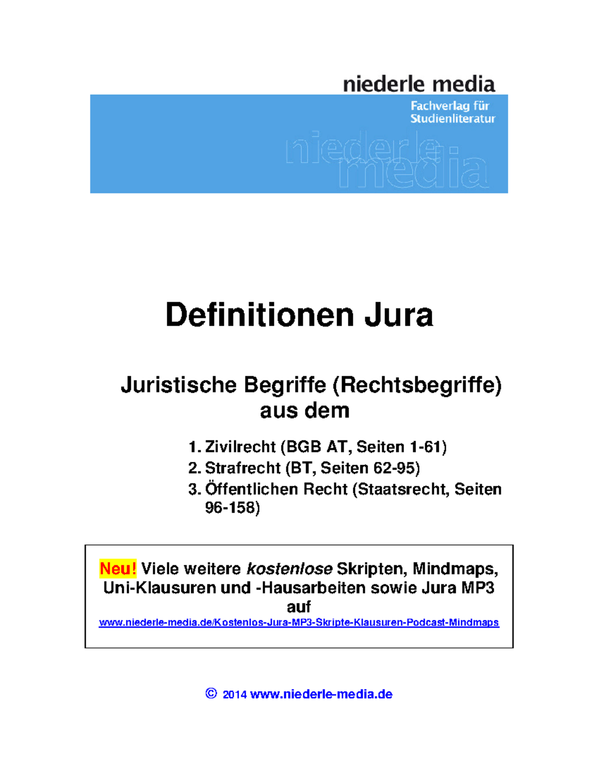 JuraDefinitionen Jura Definitionen Definitionen Jura Juristische
