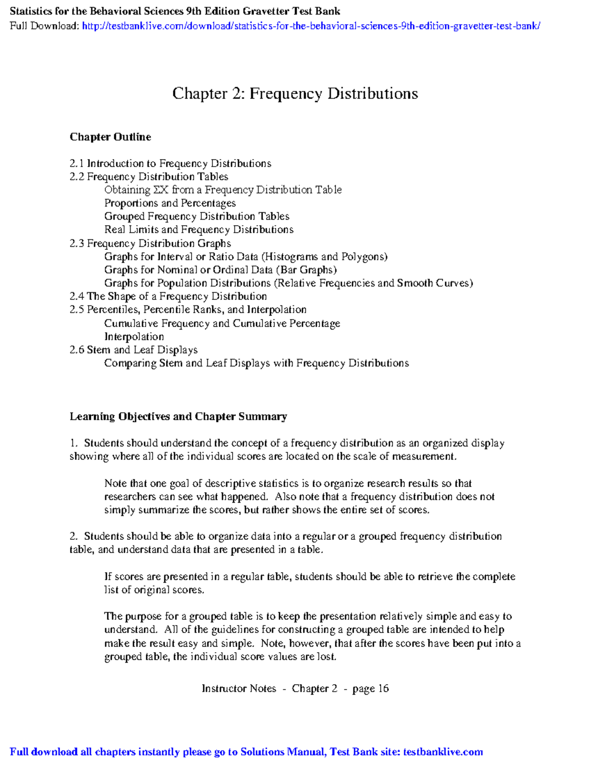 STAT questions - Instructor Notes - Chapter 2 - page 16 Chapter 2 ...
