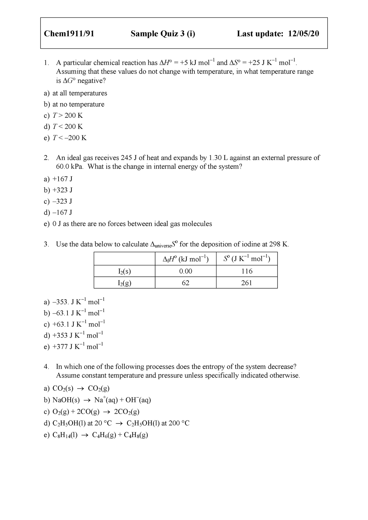 1.09 quiz problem solving in chemistry