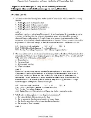 Ch 4 The Nursing Process and Pharmacology - NURSINGTB Chapter 04: The ...