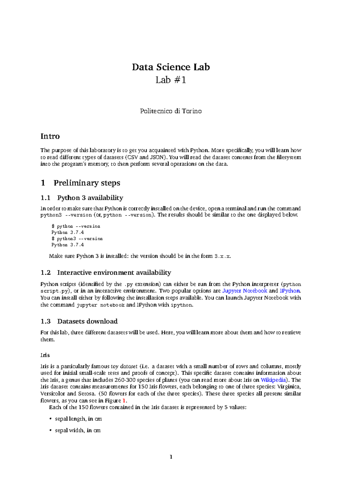 Computer networks - Data Science Lab Lab Politecnico di Torino Intro ...