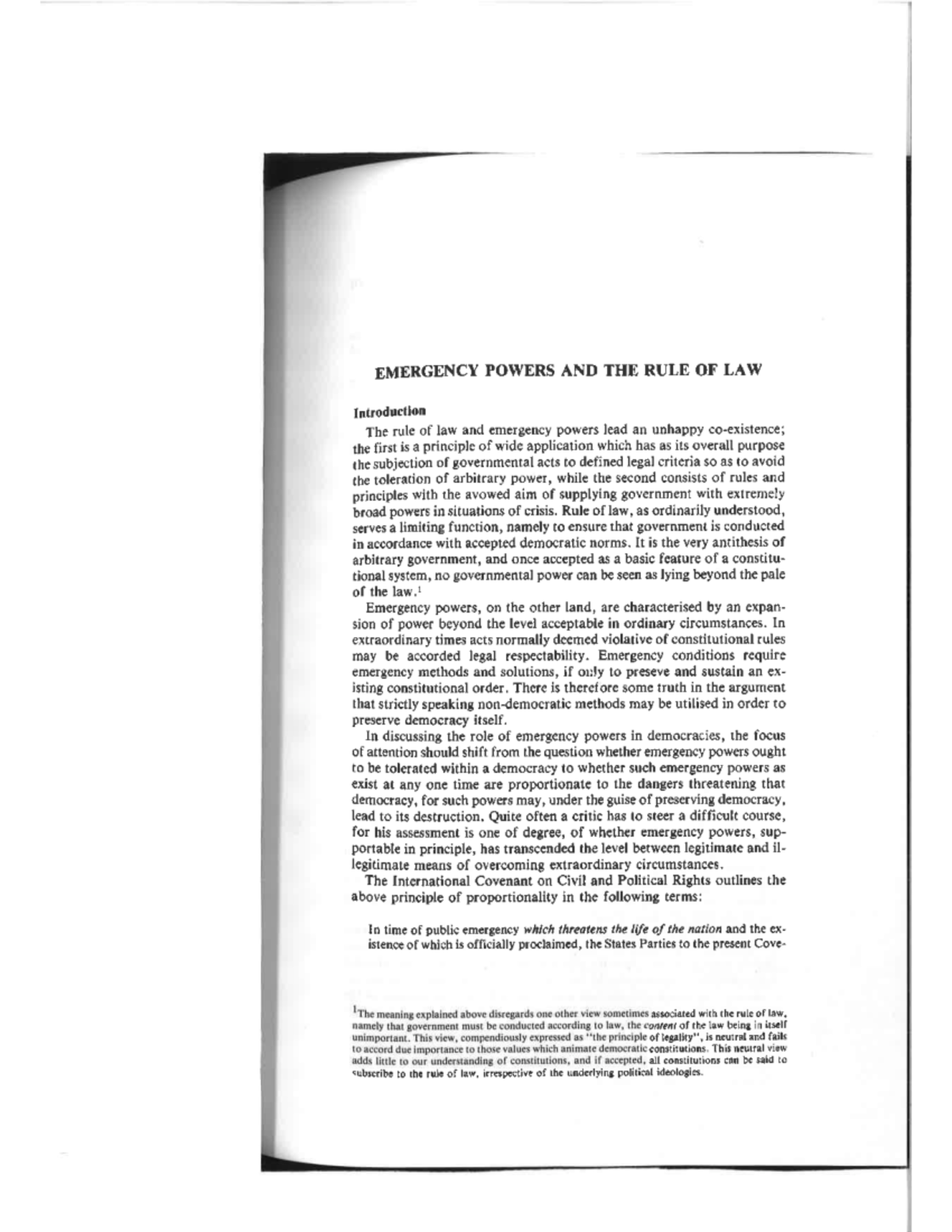 Emergency powers of ydpa - Constitutional Law II - Studocu