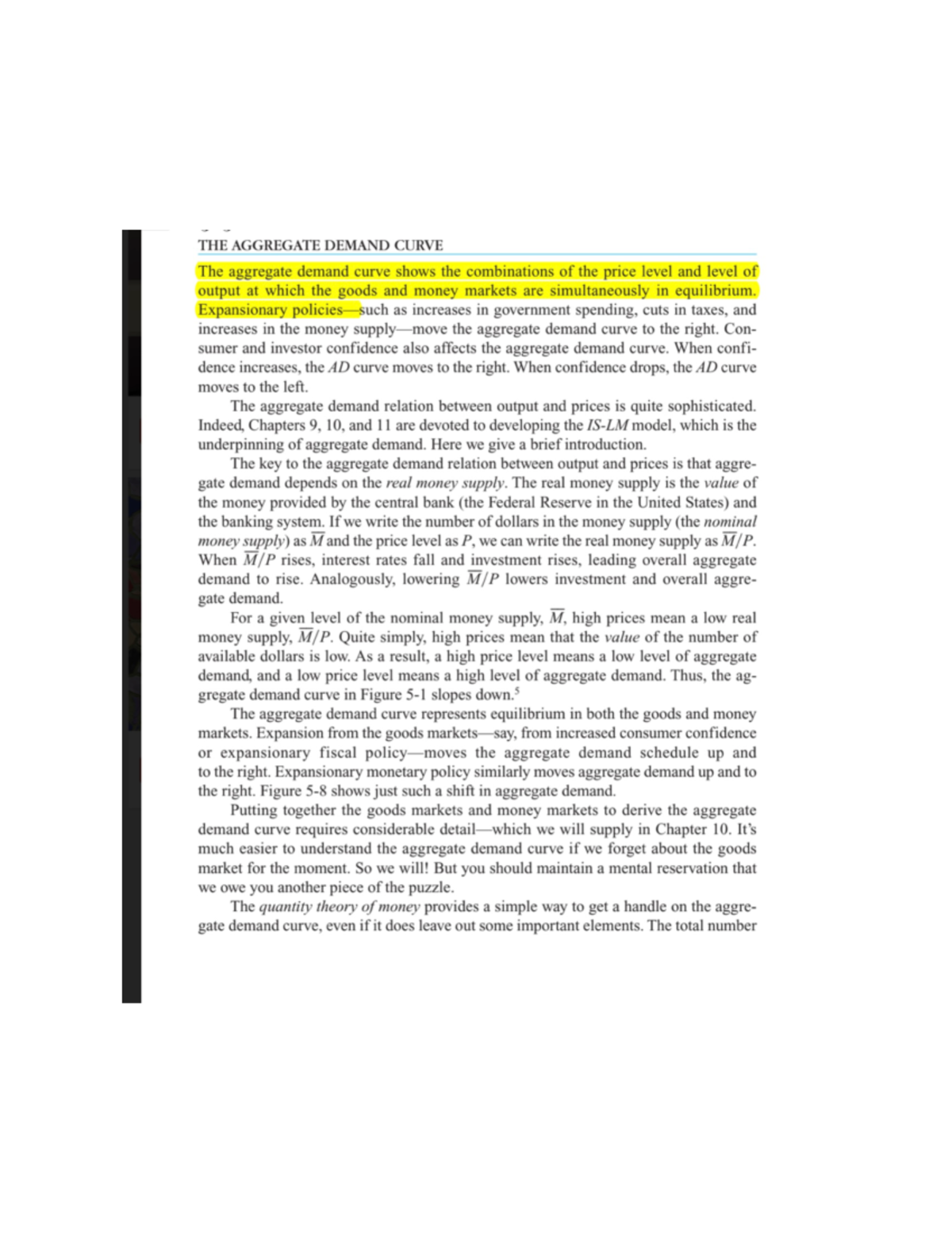 Aggregate demand curve - MACRO ECONOMICS - Studocu