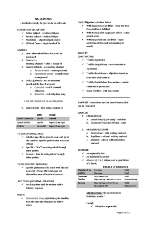 Obligation AND LAW - OBLIGATION AND LAW An obligation is a legal or ...