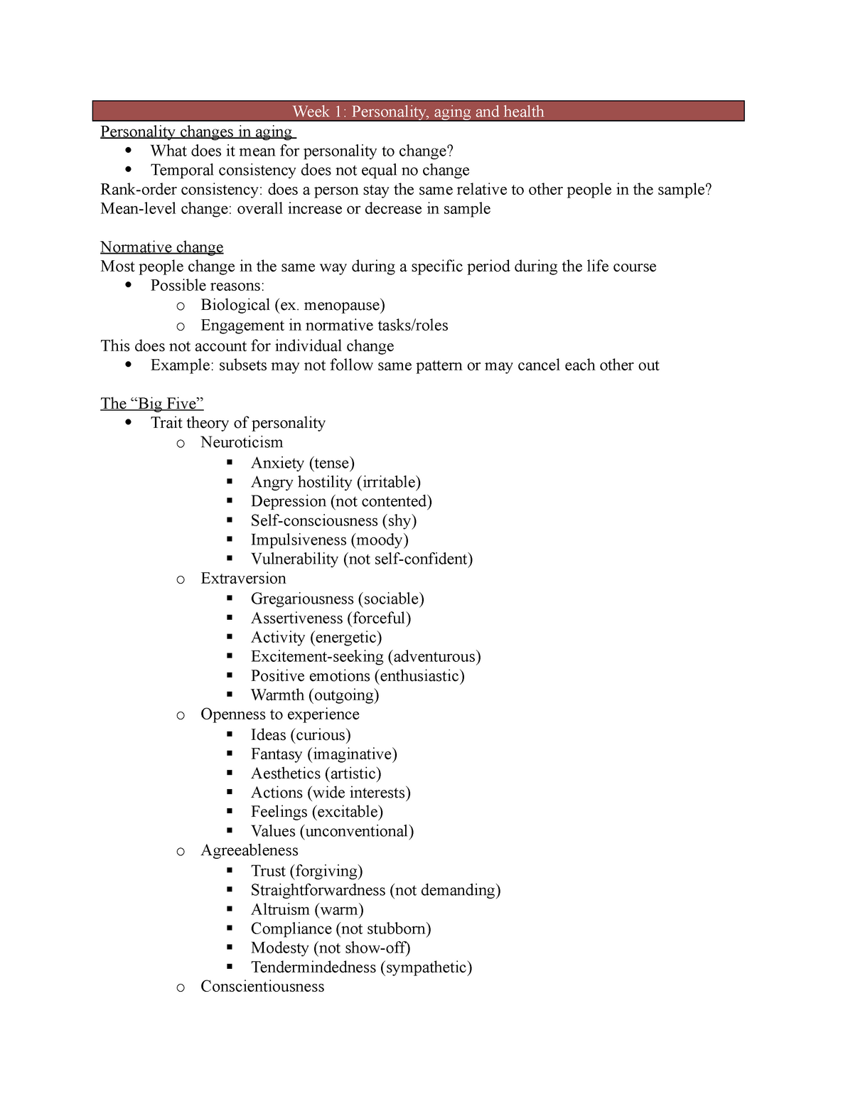 Psychology Of Aging Lecture 2 Personality Week 1 Personality   Thumb 1200 1553 