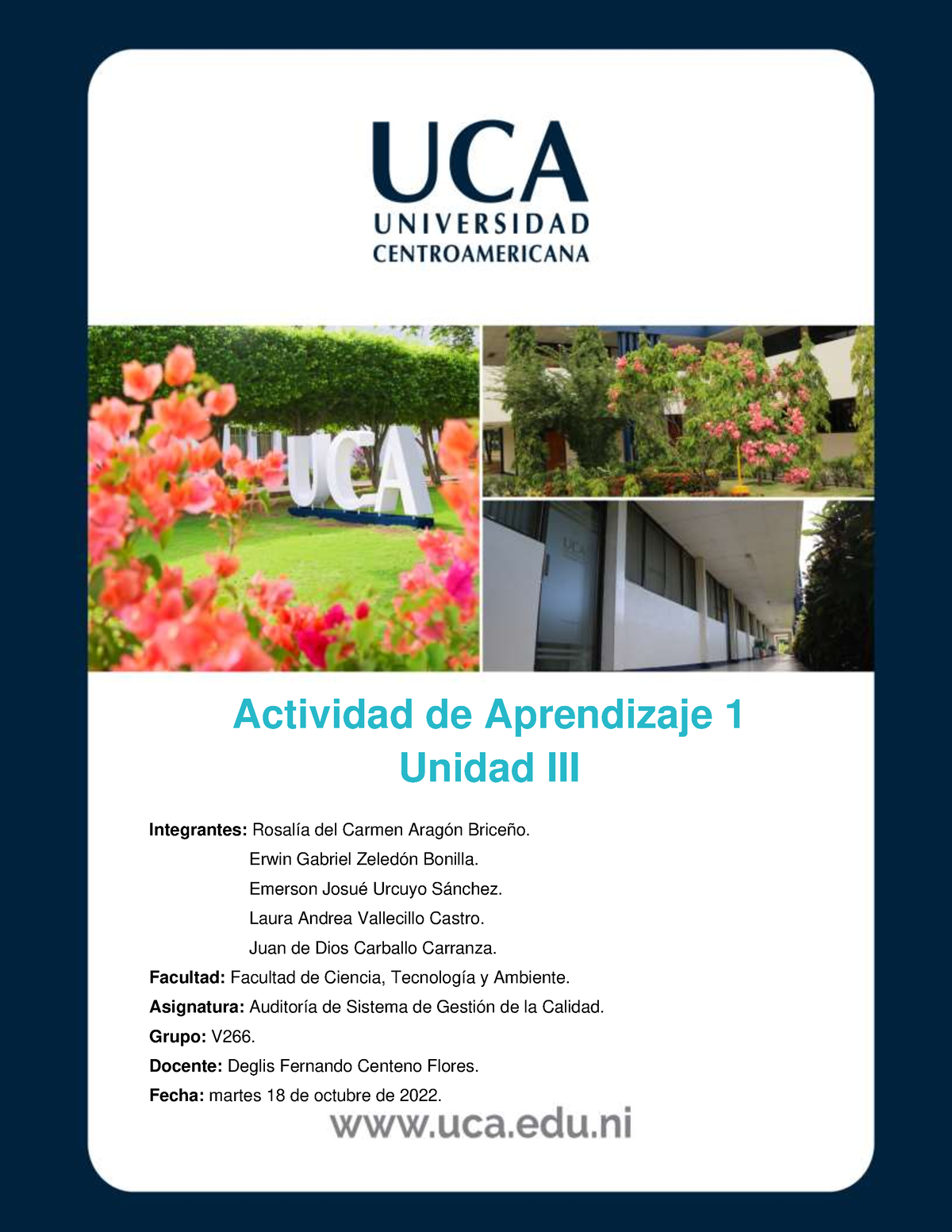 Actividad De Aprendizaje 1 - U3 - Actividad De Aprendizaje 1 Unidad III ...