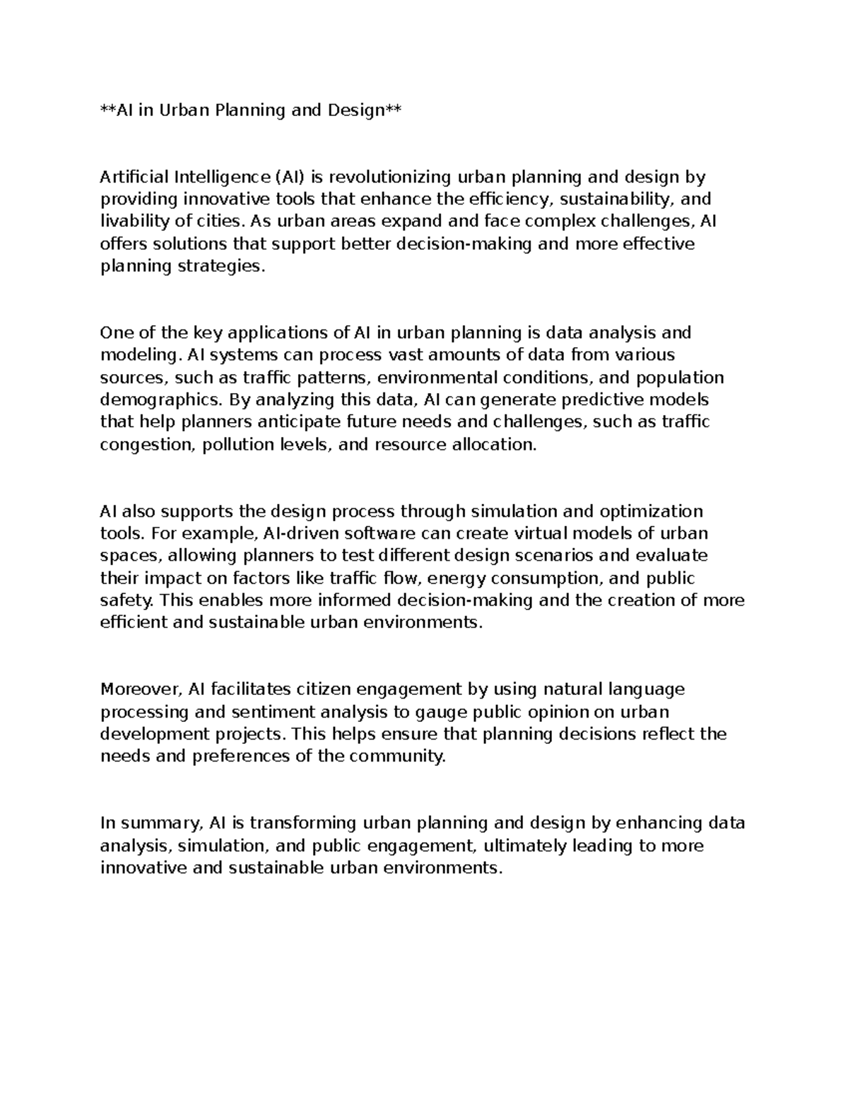 AI in Urban Planning and Design - AI in Urban Planning and Design ...