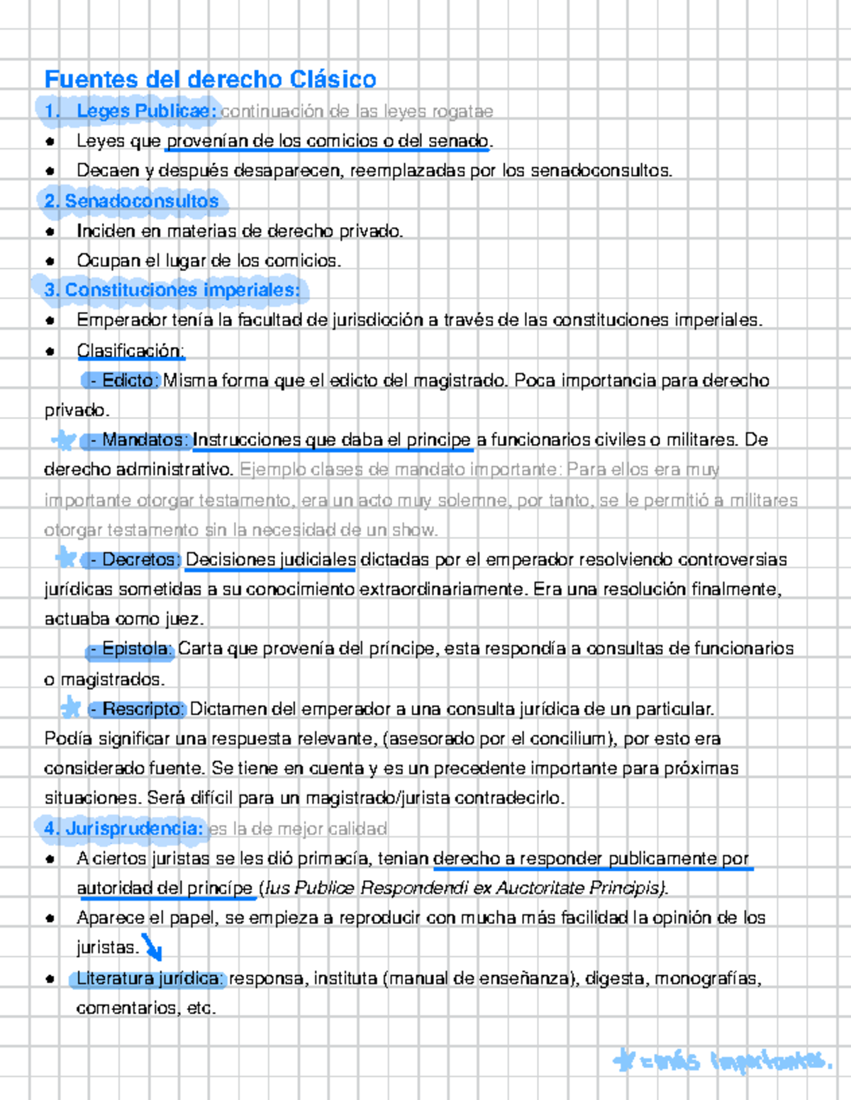Romano 1 - Fuentes del derecho Clásico Leges Publicae: continuación de ...