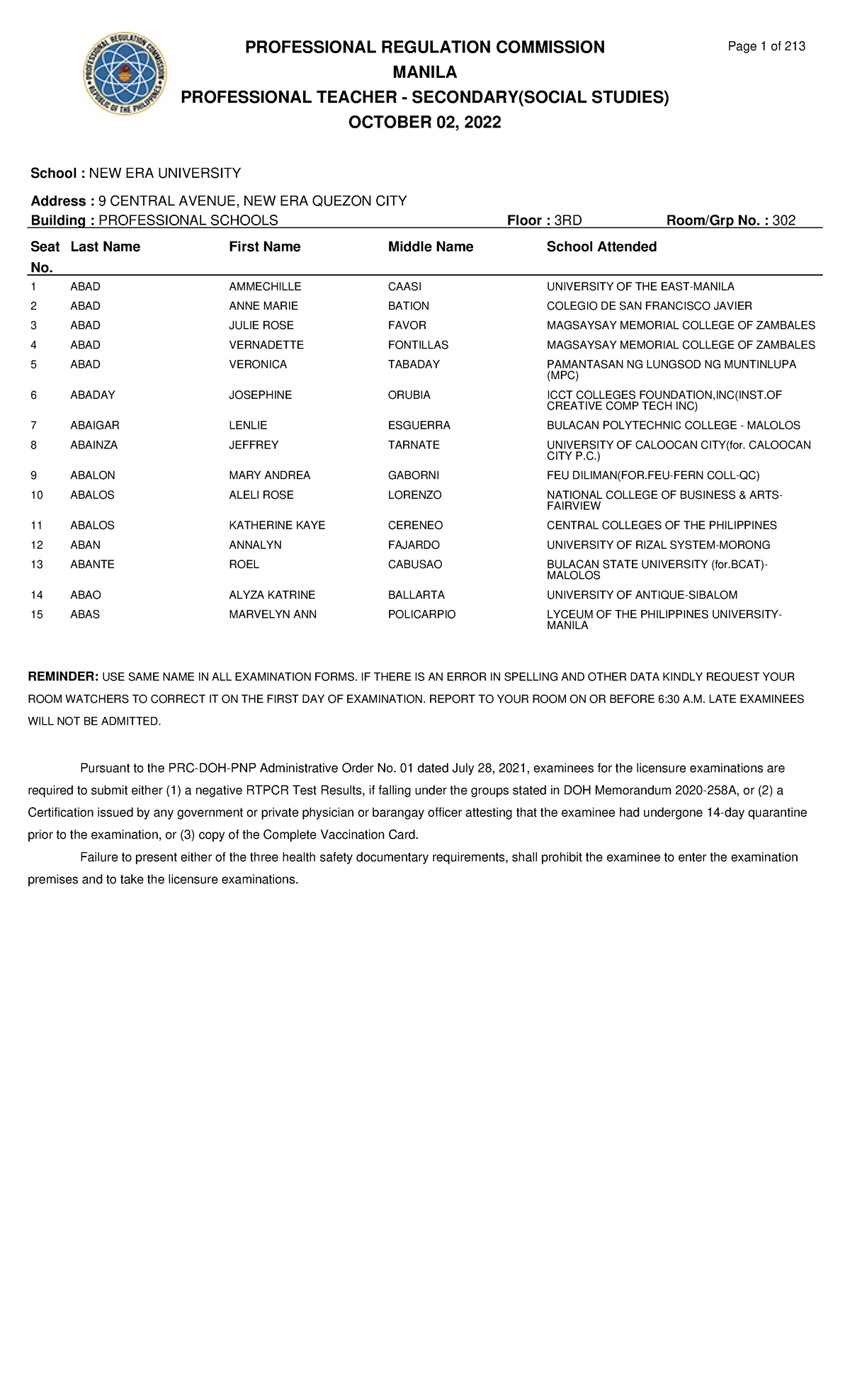 RA123049 Professional Teacher Secondary(Social Studies) Manila 10