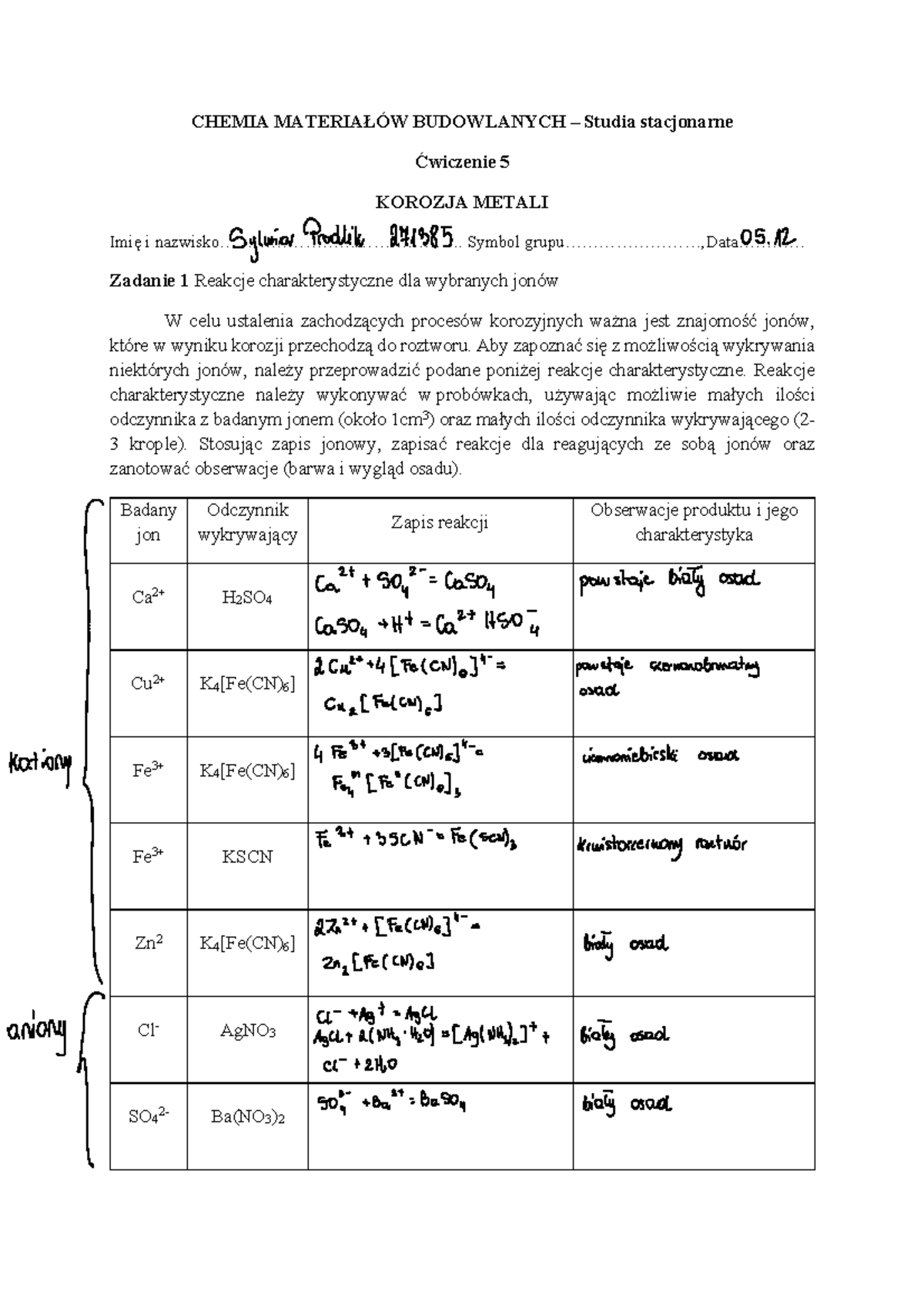 Sprawdzian Z Chemii Materiały Pochodzenia Naturalnego