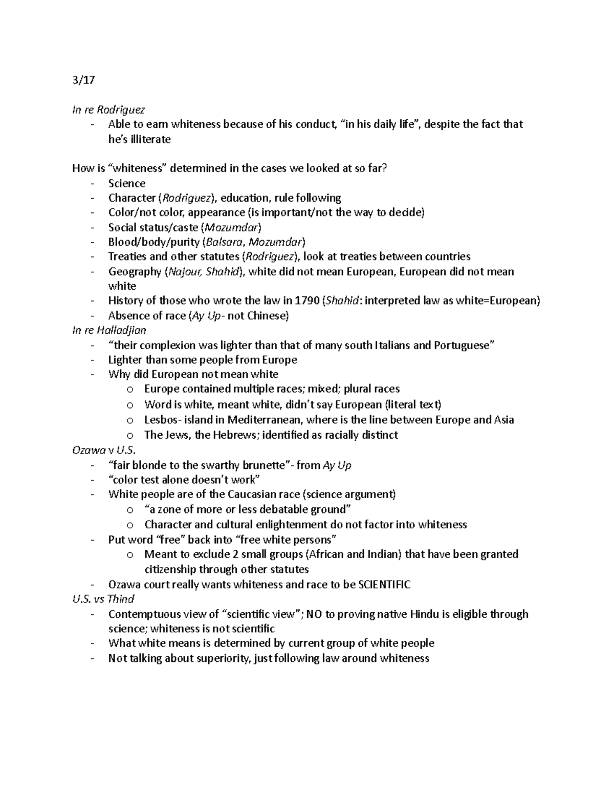 3:17 pols 129 notes - Alec Ewald - 3/ In re Rodriguez - Able to earn ...