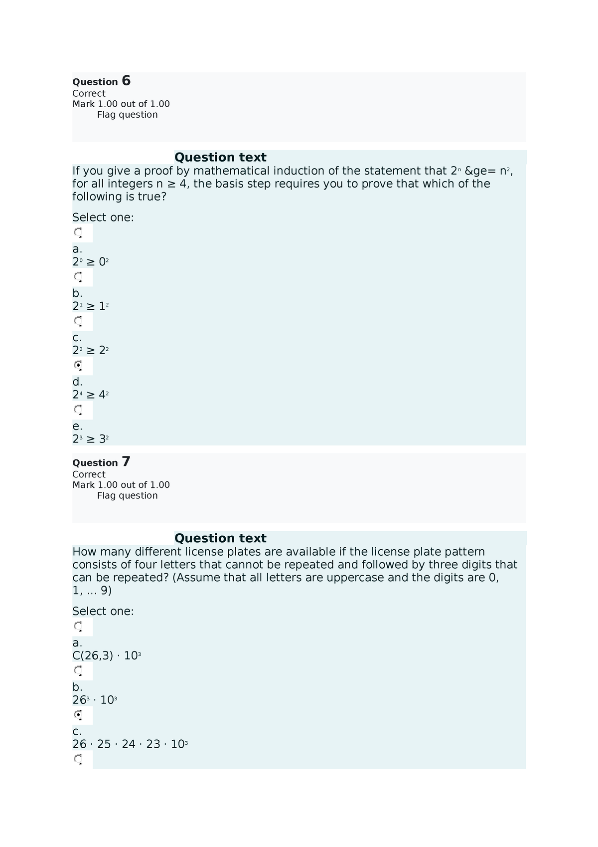 Midterm Quiz 1 Discrete Structure 2 Question 6 To 10 - Question 6 ...